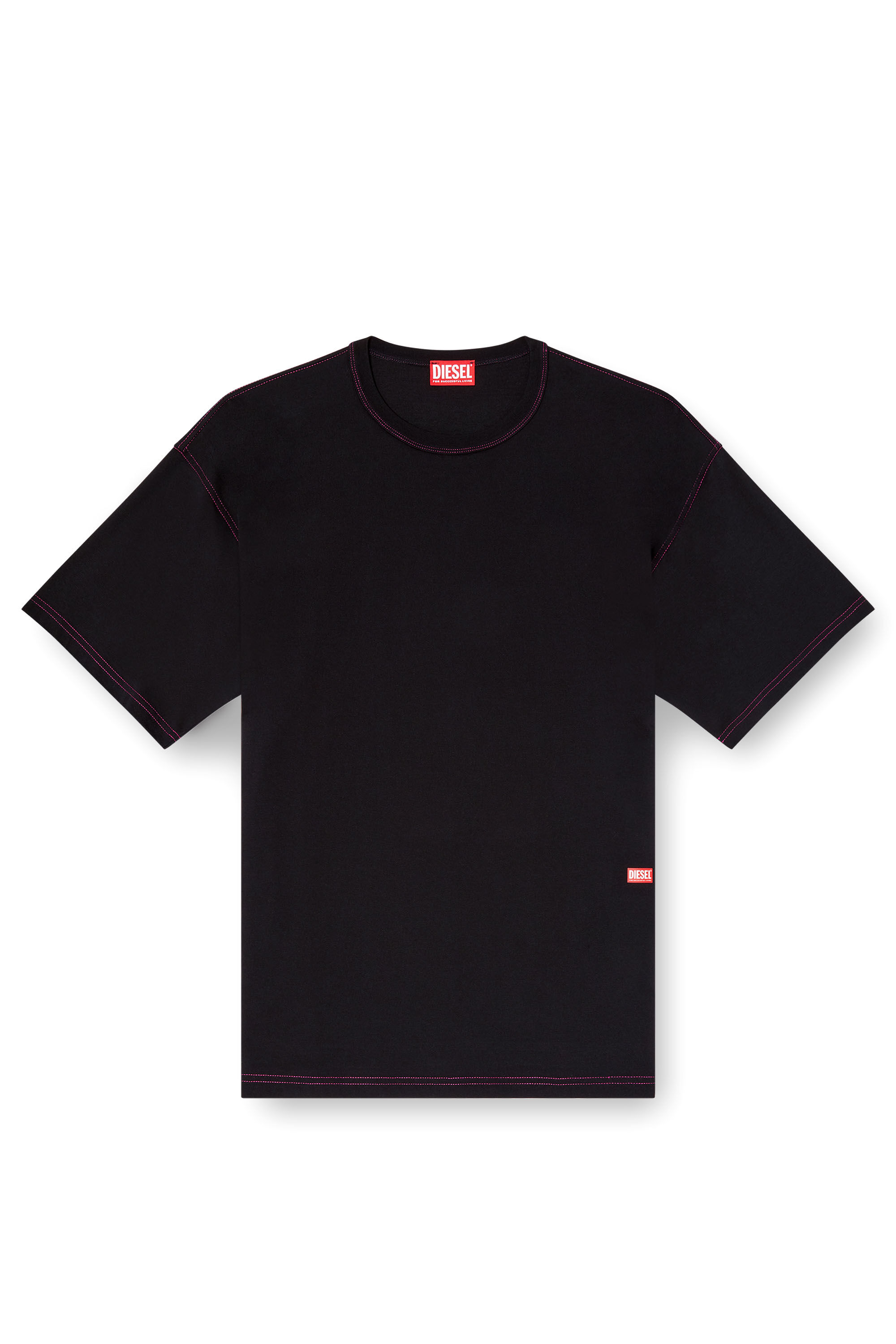T-BOXT-R18 T-shirt with apple core print｜ブラック｜メンズ