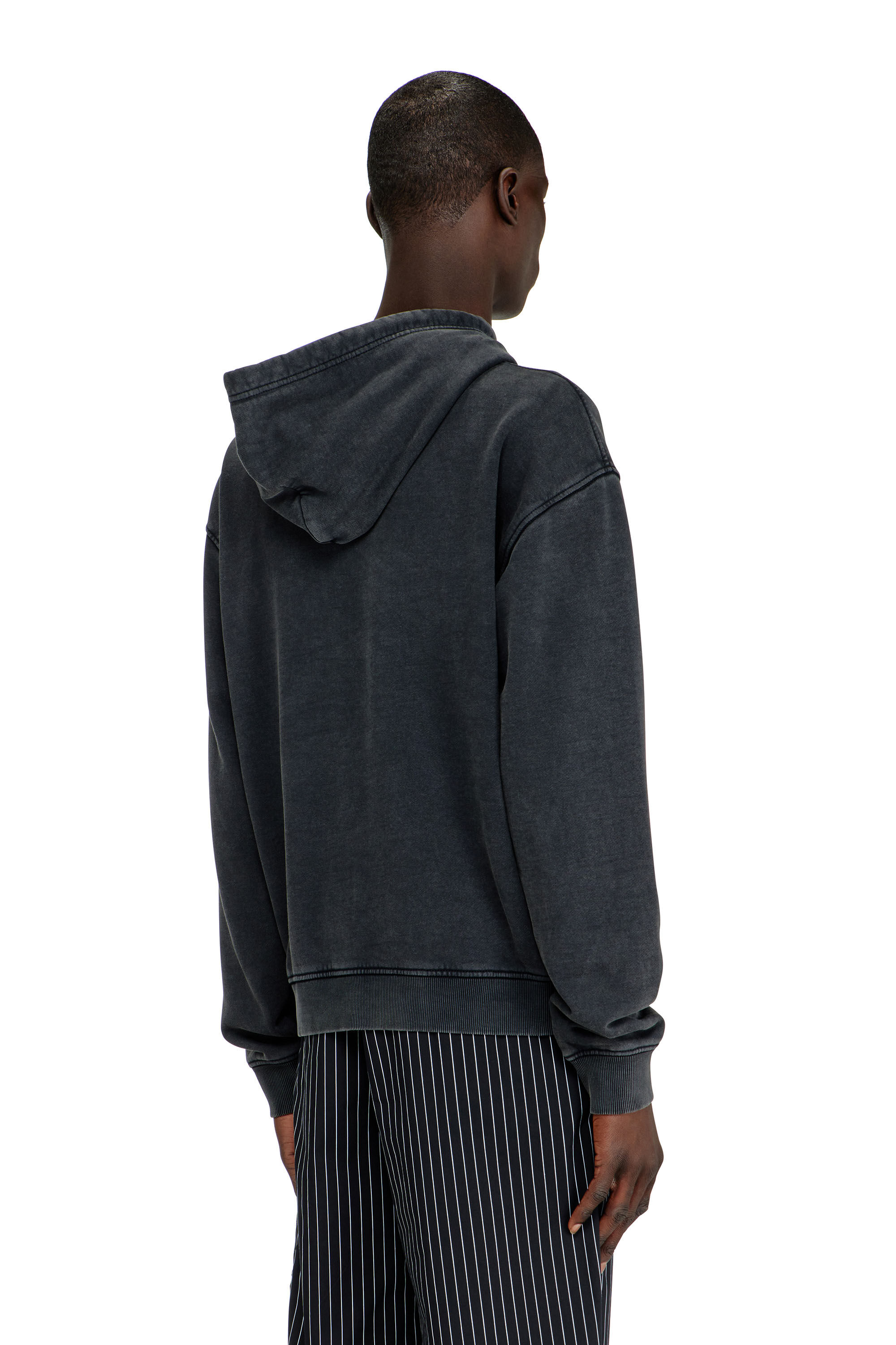 Diesel - S-NORM-HOOD-AA3, Male's プルオーバーパーカー in ダークグレー - 4
