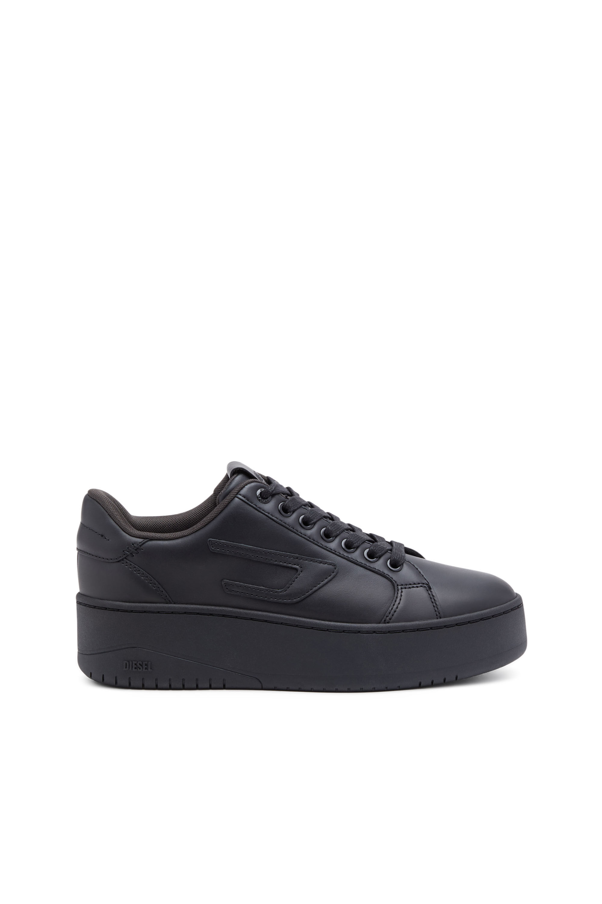 Diesel - S-ATHENE BOLD X, Female's カウレザープラットフォームスニーカー in ブラック - 1