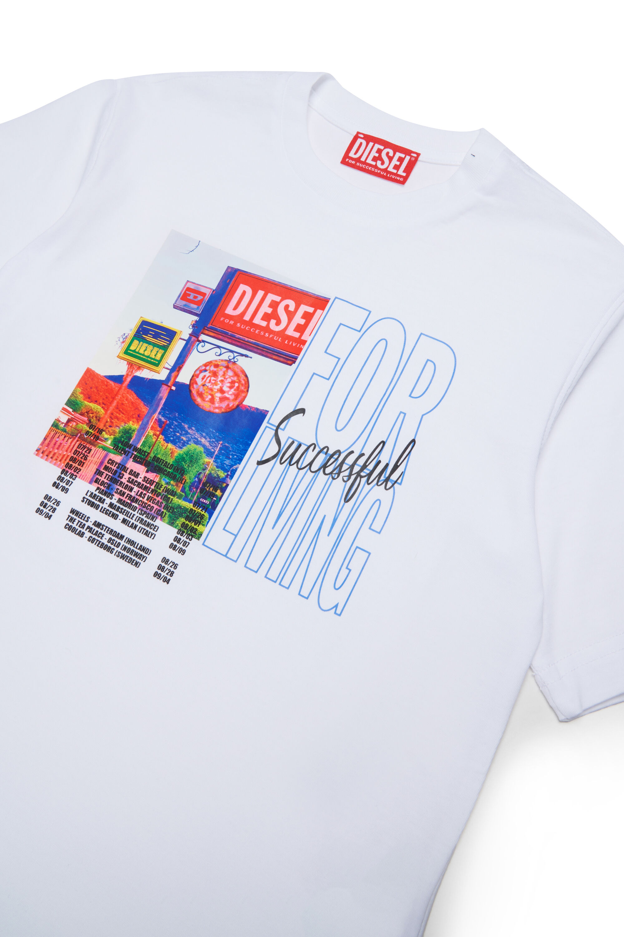 Diesel - TFOR OVER, Male's Tシャツ in ホワイト - 3