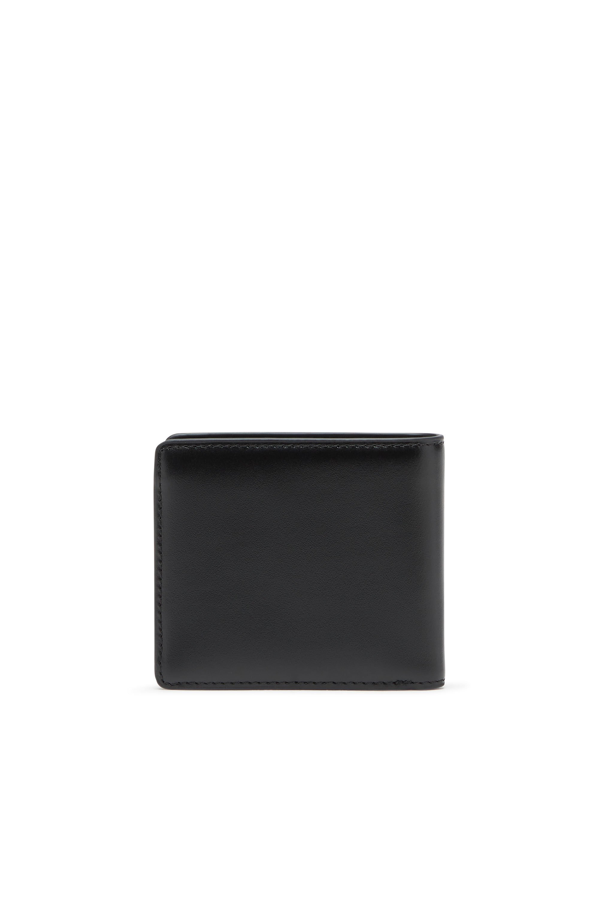 Diesel - 1DR BI FOLD COIN S 3D, Male's Leather bi-fold wallet in ブラック - 2