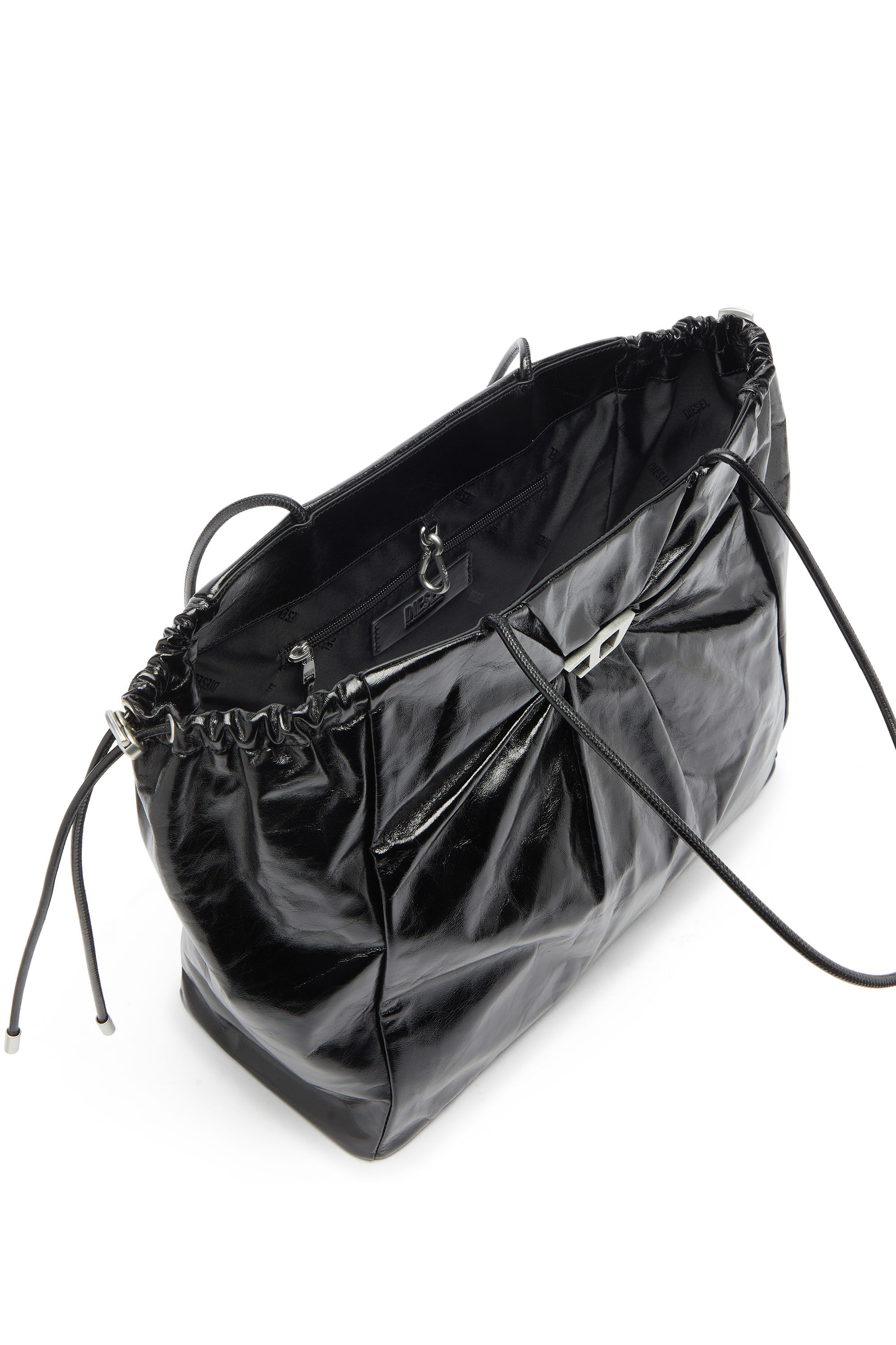 Diesel - SCRUNCH-D TOTE E/W, Female's トートバッグ in ブラック - 4