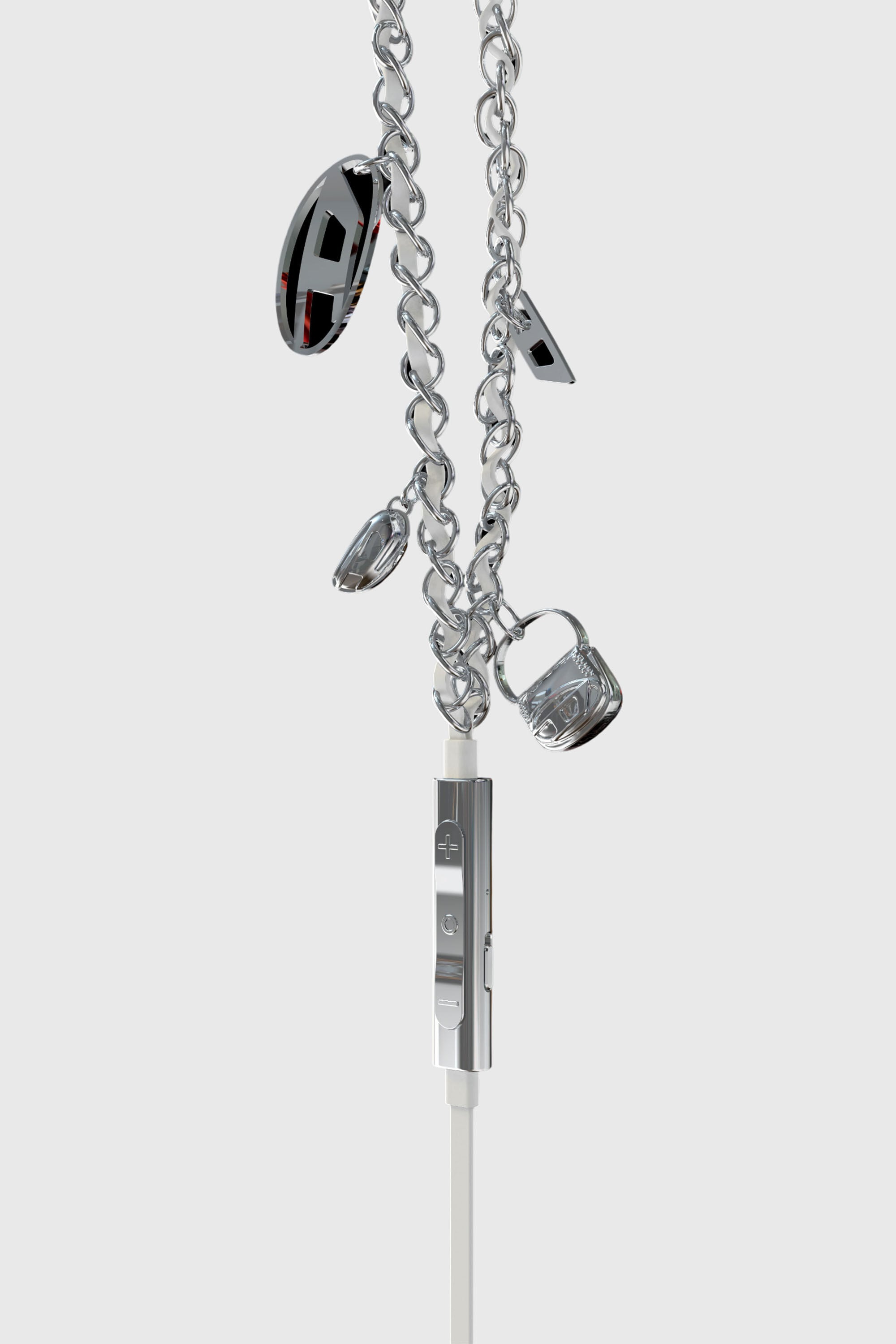 Diesel - 60458  WIRED EARBUDS WIRED EARBUDS, Unisex's UNIVERSAL in シルバー - 2