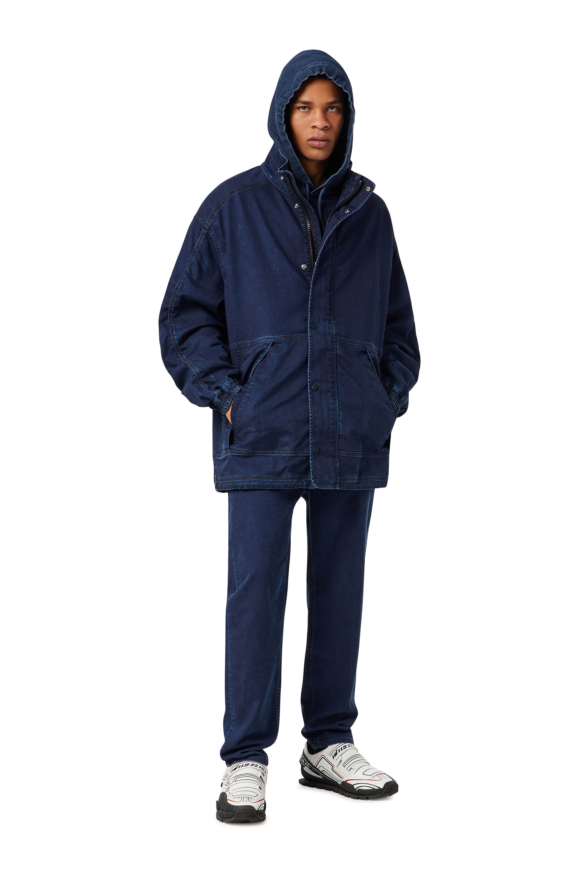 605センチ袖丈DIESEL ディーゼル 22AW D-RODNEY-NE Joggjeans Windbreaker ジョグジーンズ デニム ウィンドブレーカー ジャケット インディゴ