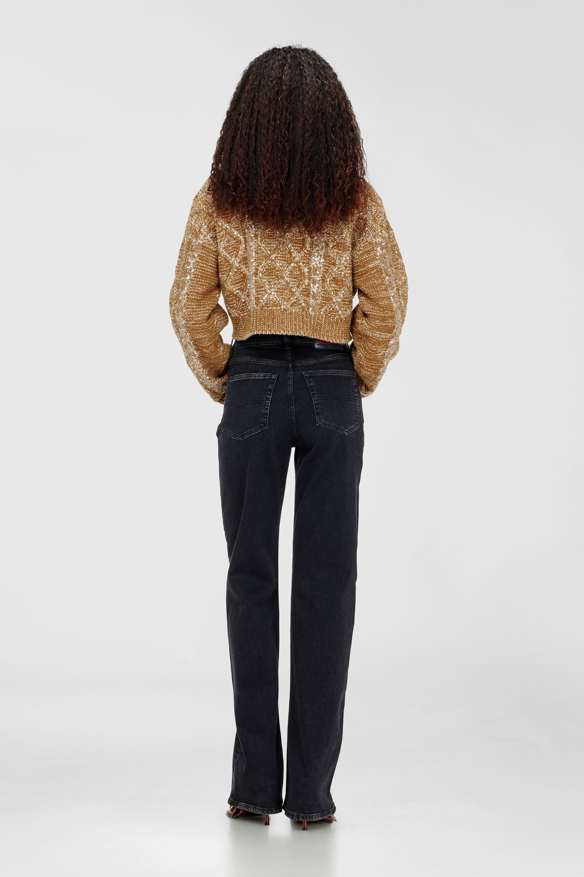 Diesel - Female's Regular Jeans 1971 D-Sent 09N89, ブラック/ダークグレー - 3