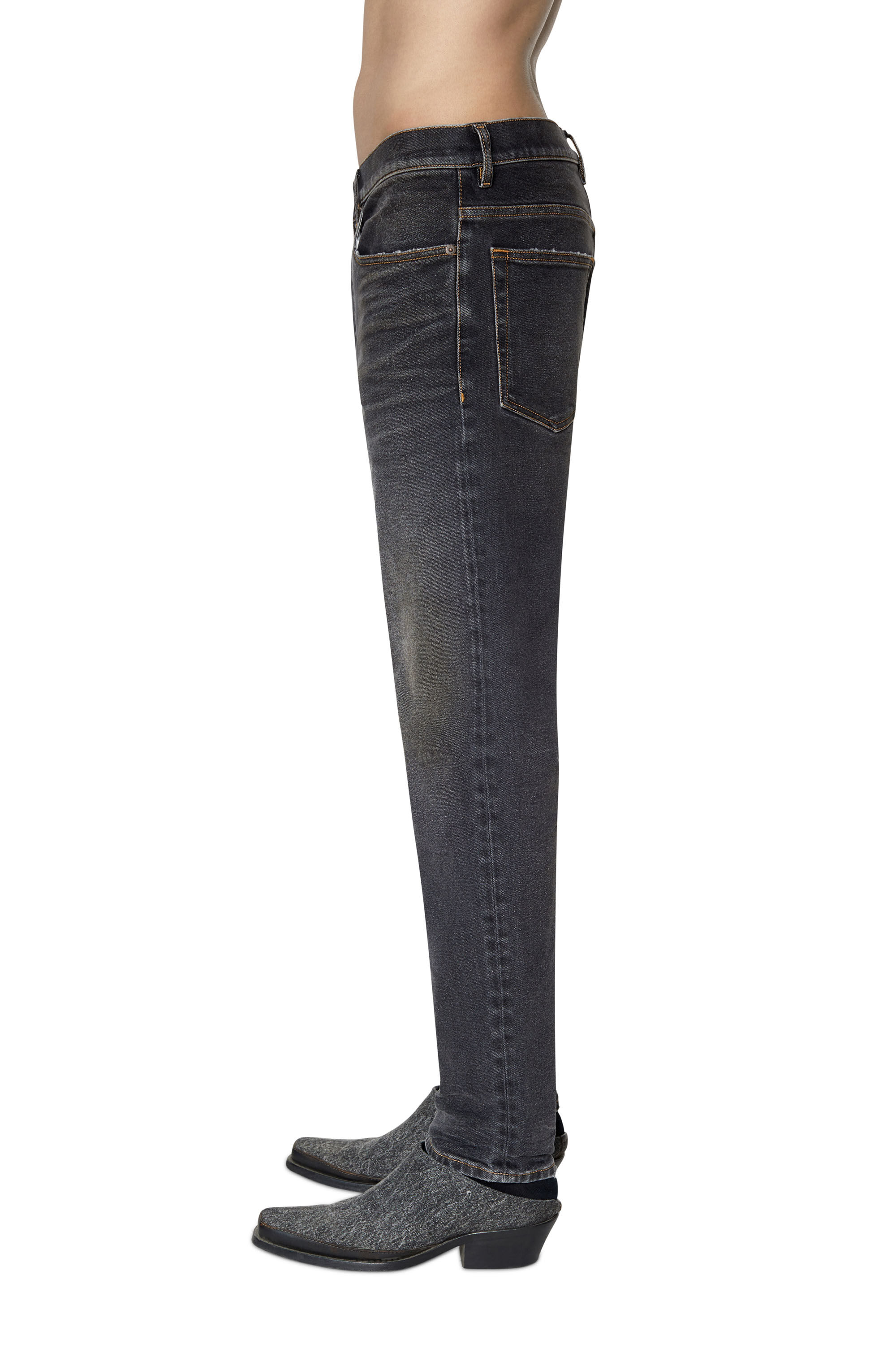 Diesel - 2005 D-FINING 09D66 Tapered Jeans, ブラック/ダークグレー - Image 6