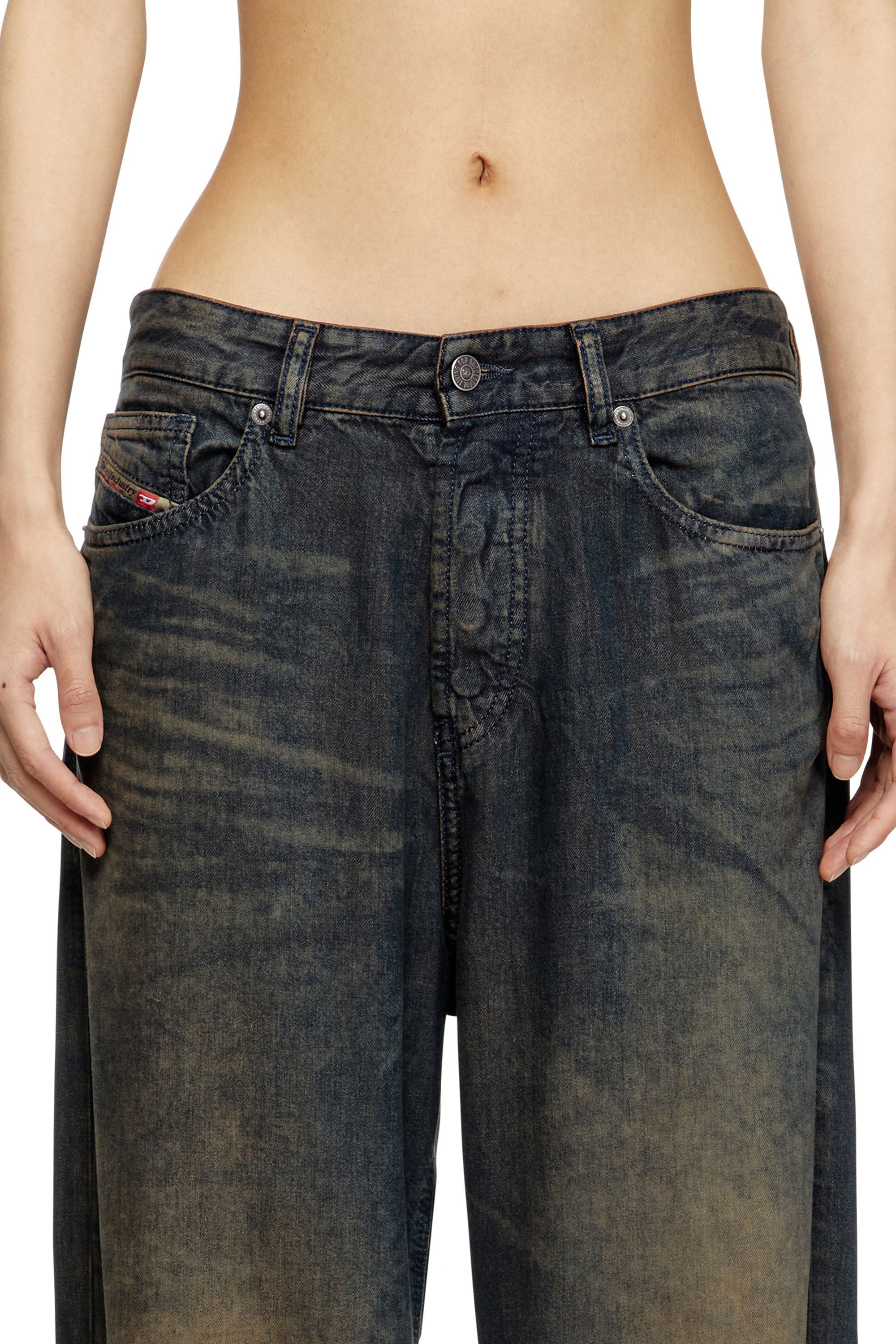 Diesel - Female's Relaxed Jeans 1996 D-Sire 068TF, ブルー/ブラウン - 5