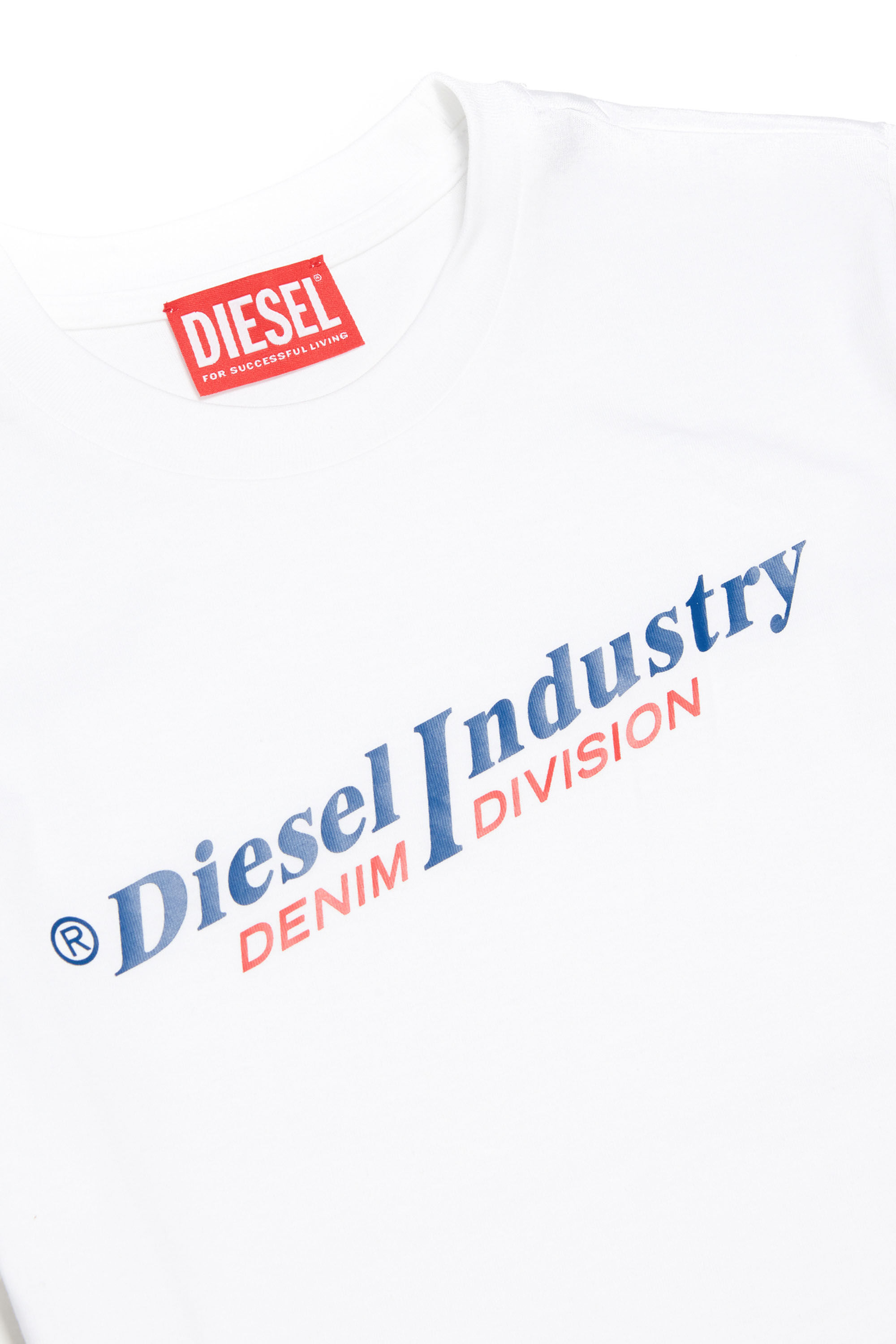 Diesel - TDIEGORIND, Male's キッズ Tシャツ ロゴ in ホワイト - 3