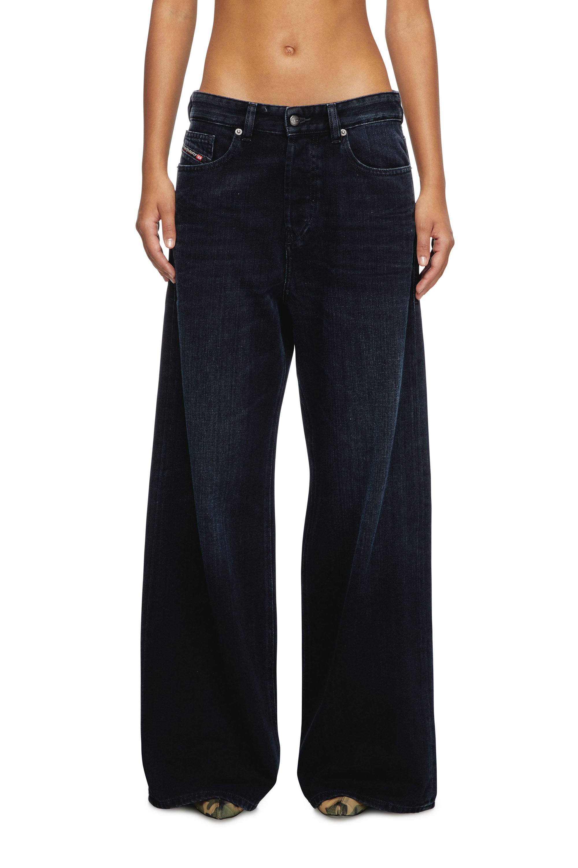 Diesel - Female's Relaxed Jeans 1996 D-Sire 09L54, ダークブルー - 3