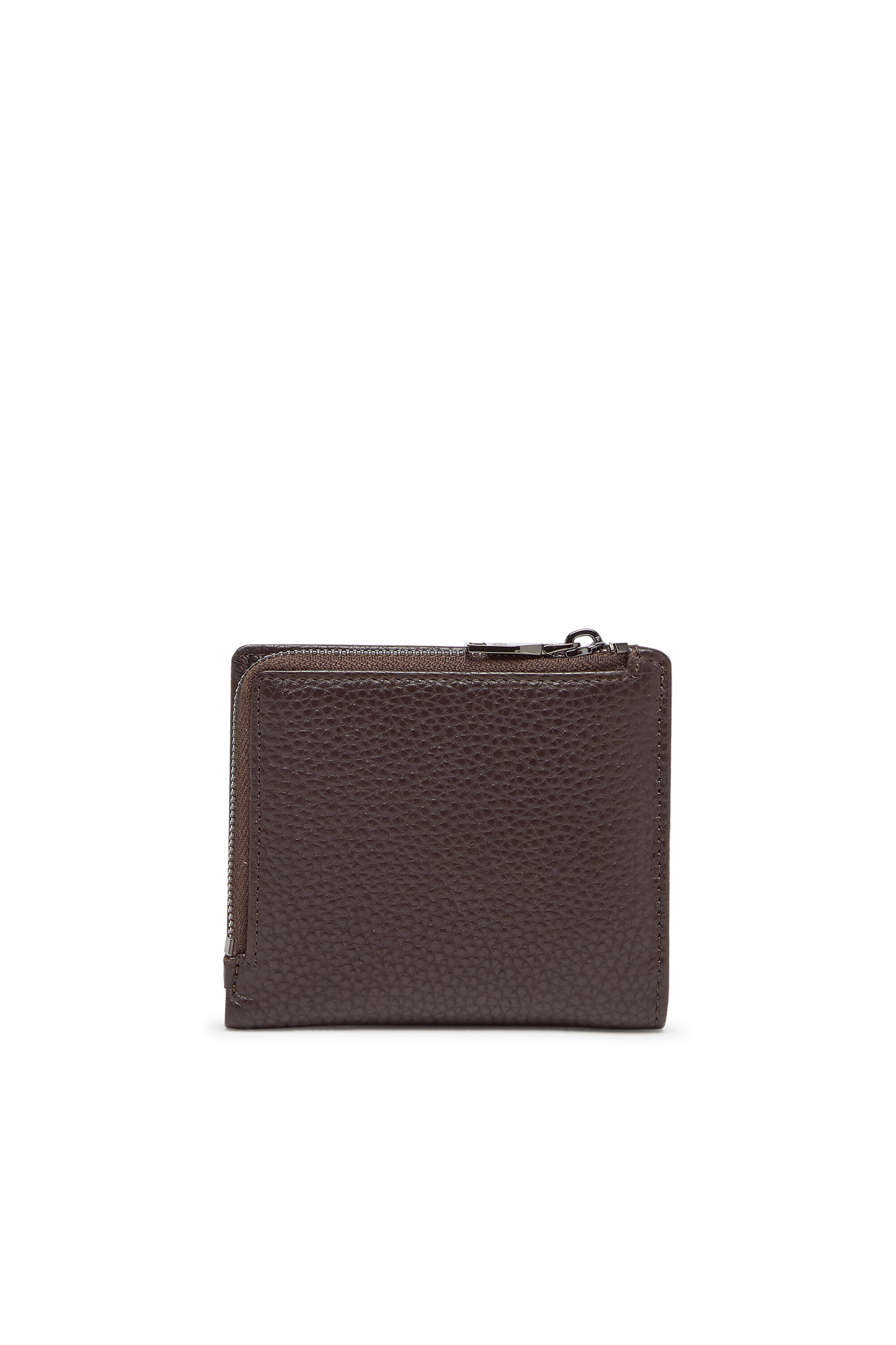 【送関込】Diesel Hissu Bi Fold 折りたたみ財布 HISSU EVO BI FOLD ZIP L Bi-fold wallet in grainy leather