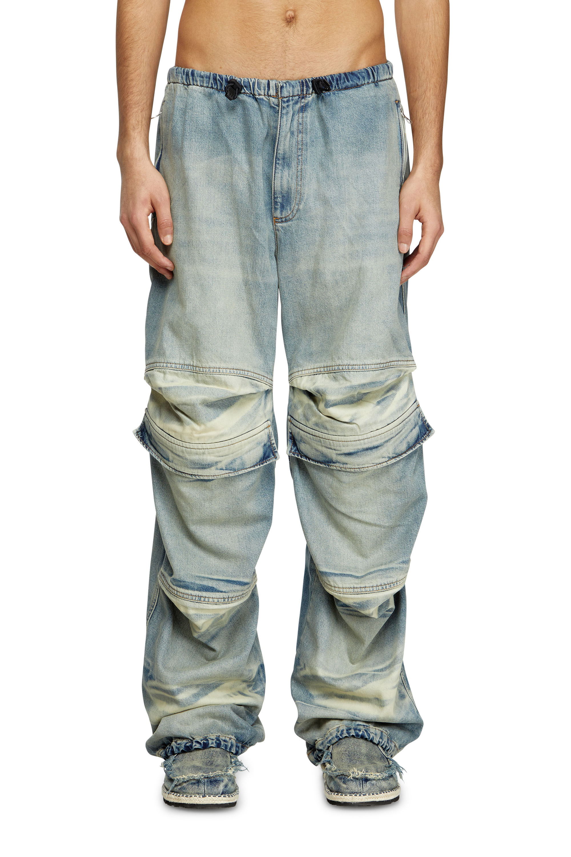 Diesel - Unisex's Relaxed Jeans D-Dayetz 0ABDF, ライトブルー - 3
