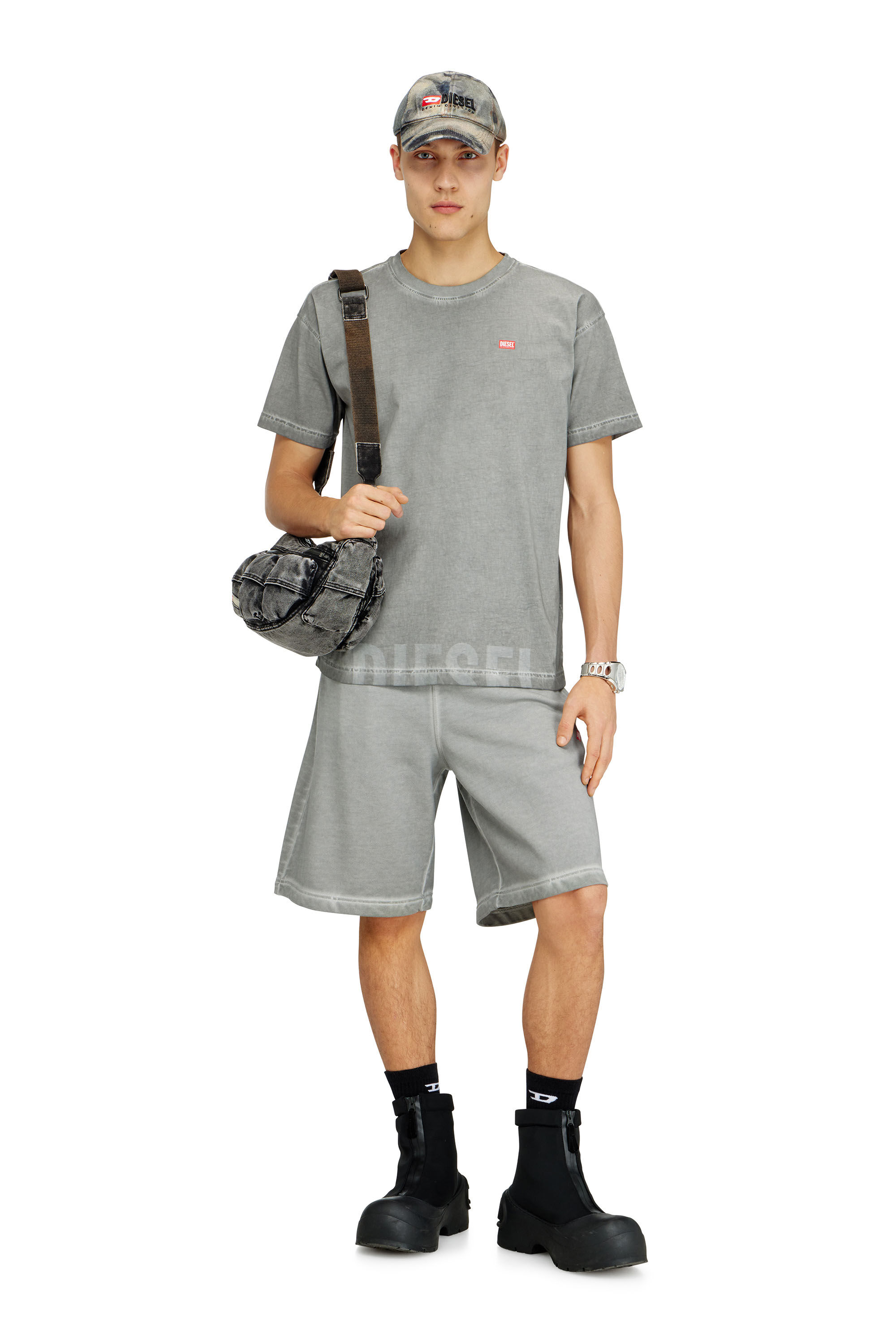 Diesel - C-AMO, Male's ベースボールキャップ in グレー/ブラック - 4