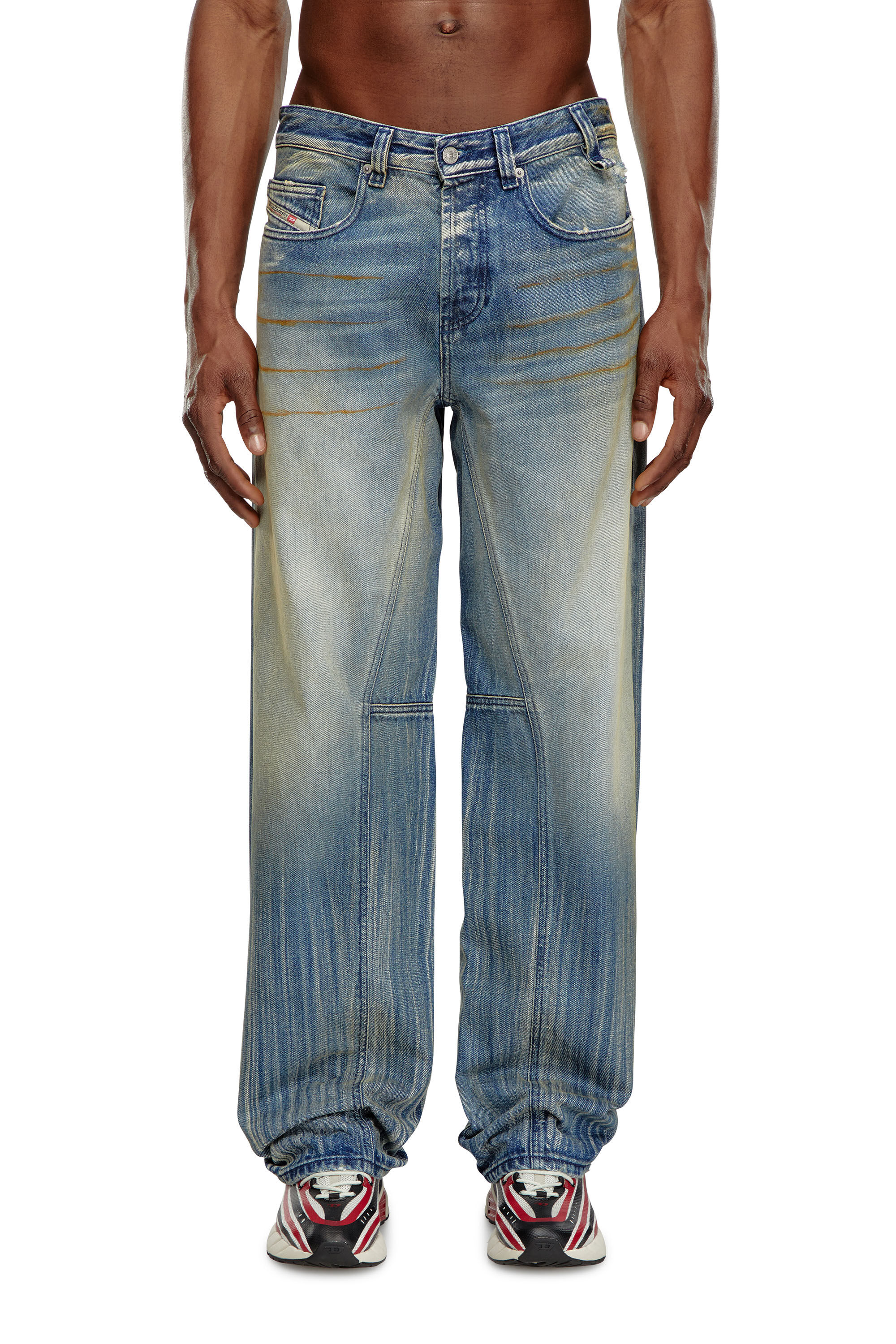 Diesel - Male's Relaxed Jeans 2001 D-Macro 09I97, ミディアムブルー - 3