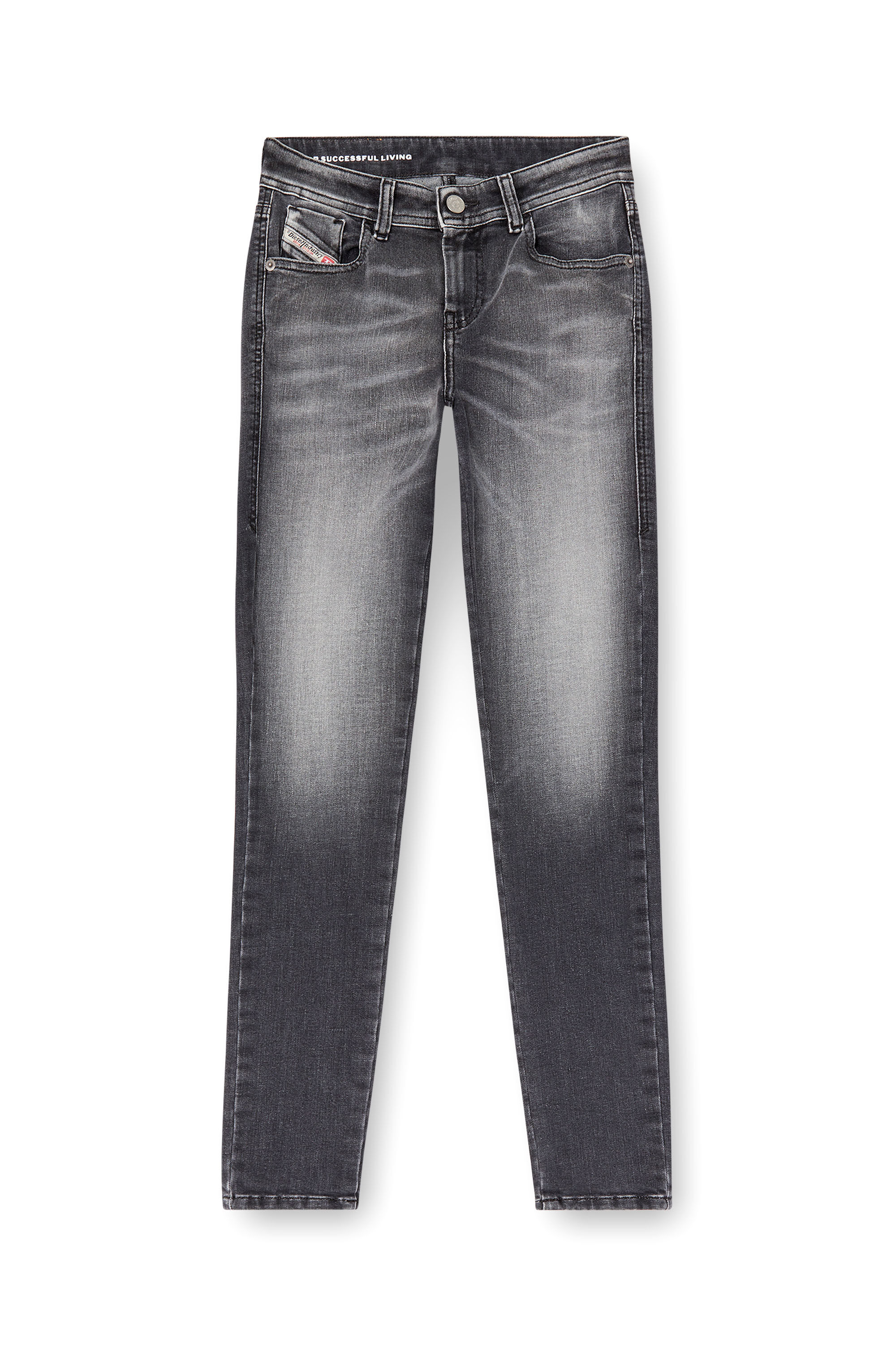 Diesel - Female's Skinny Jeans 2017 Slandy 09K97, ブラック/ダークグレー - 2