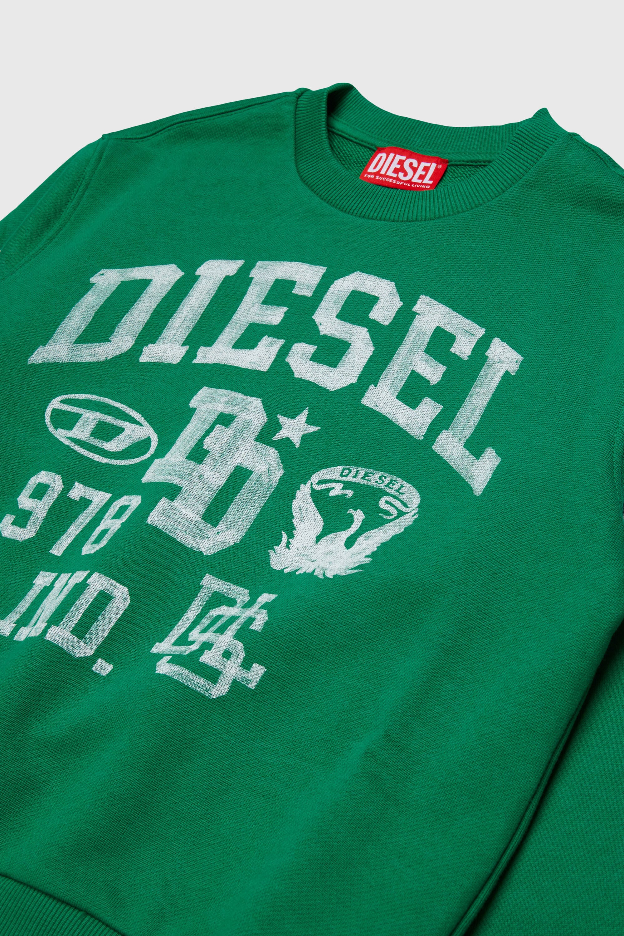 Diesel - SBAND OVER, Male's スウェット in グリーン - 3
