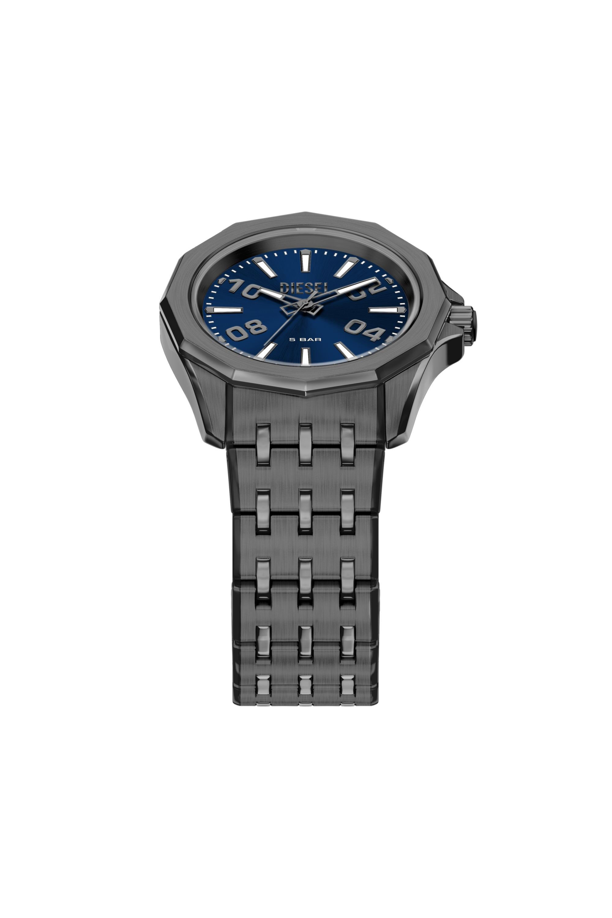 Diesel - DZ2238 WATCH, Male's Stinger gunmetal stainless steel watch in ダークグレー - 6