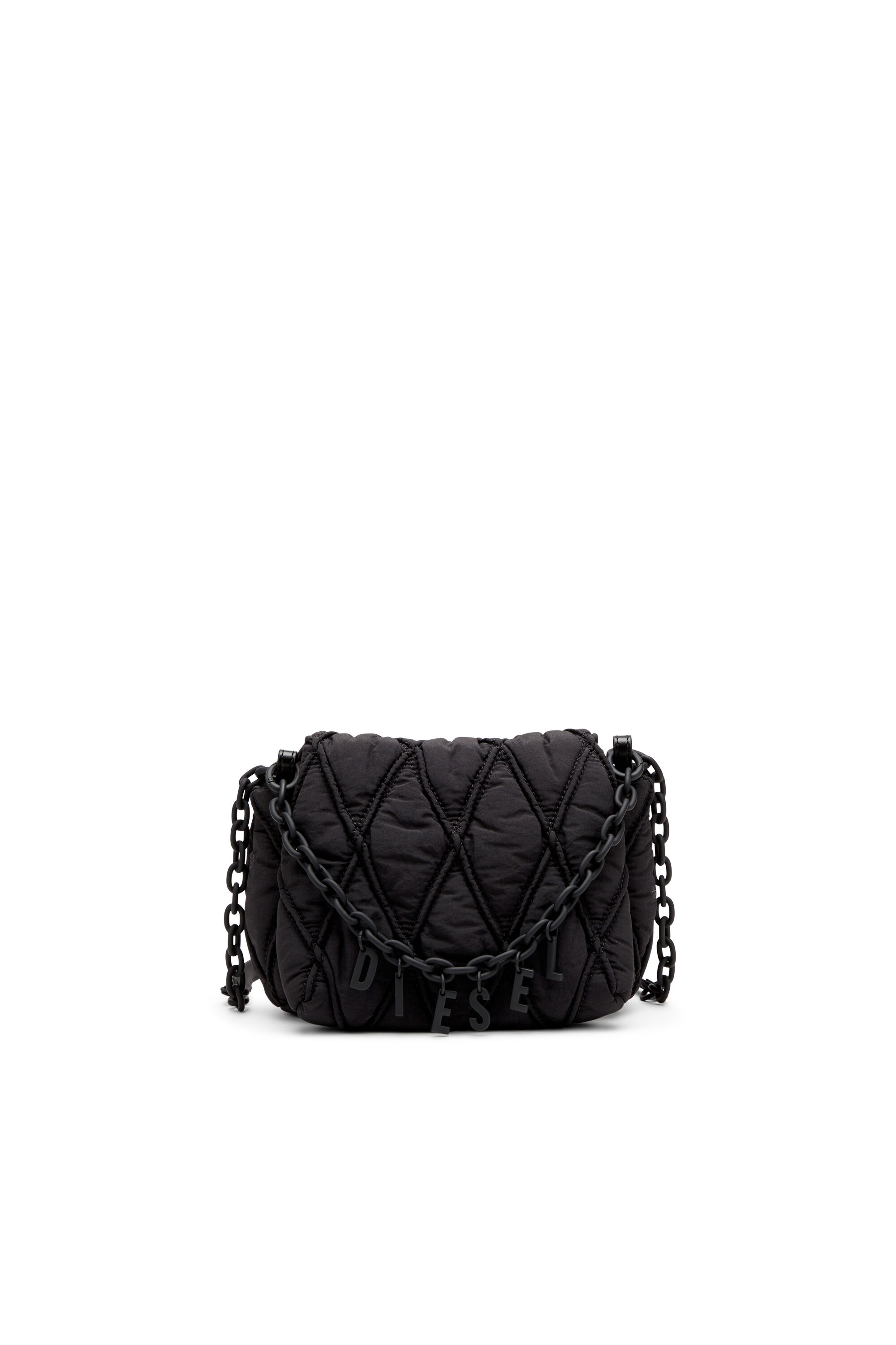 Diesel - CHARM-D SHOULDER S, Female's Charm-D S-Small shoulder bag in quilted nylon in ブラック - 2