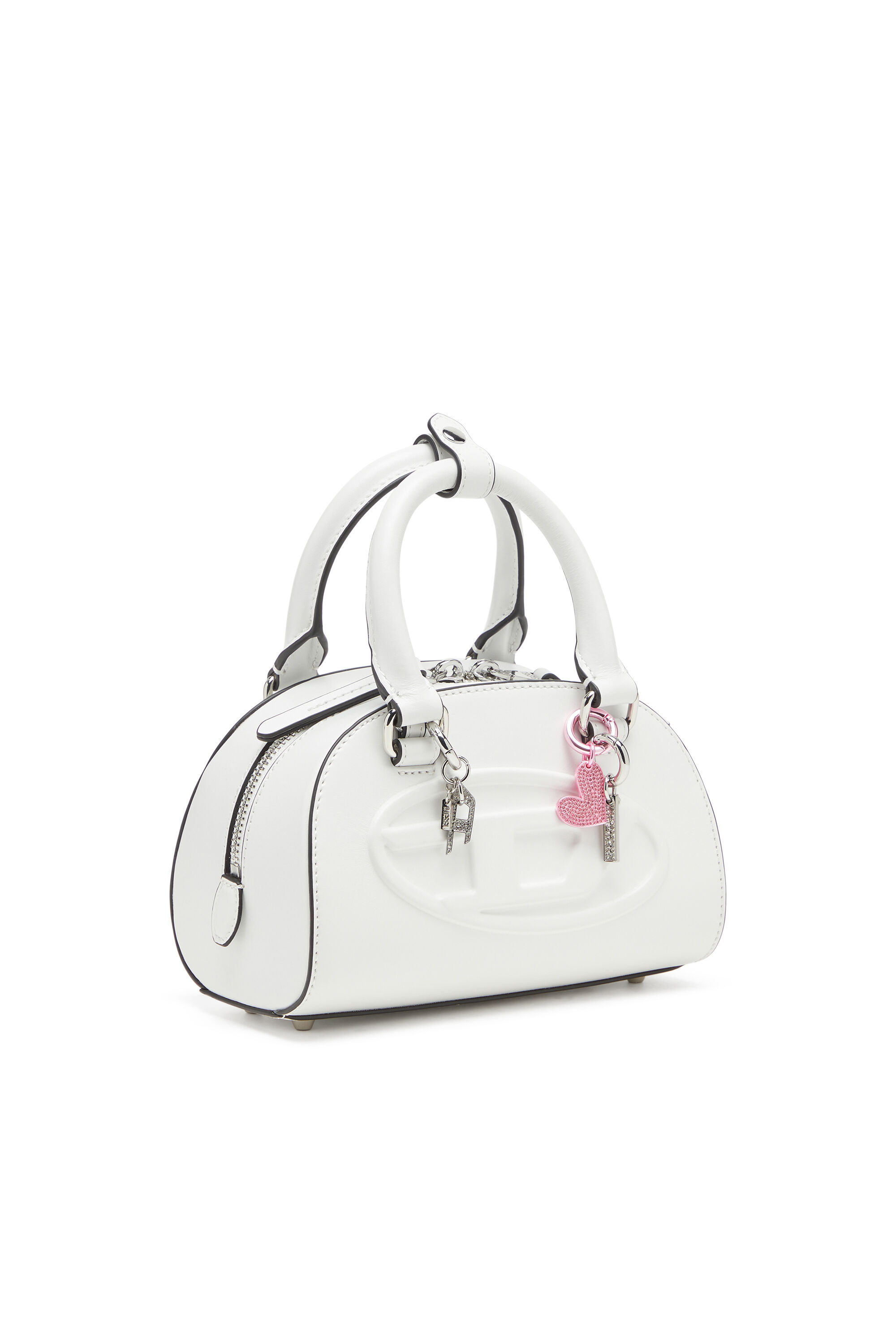 CHARM-I Charm with rhinestone pendant｜シルバー｜ウィメンズ｜DIESEL