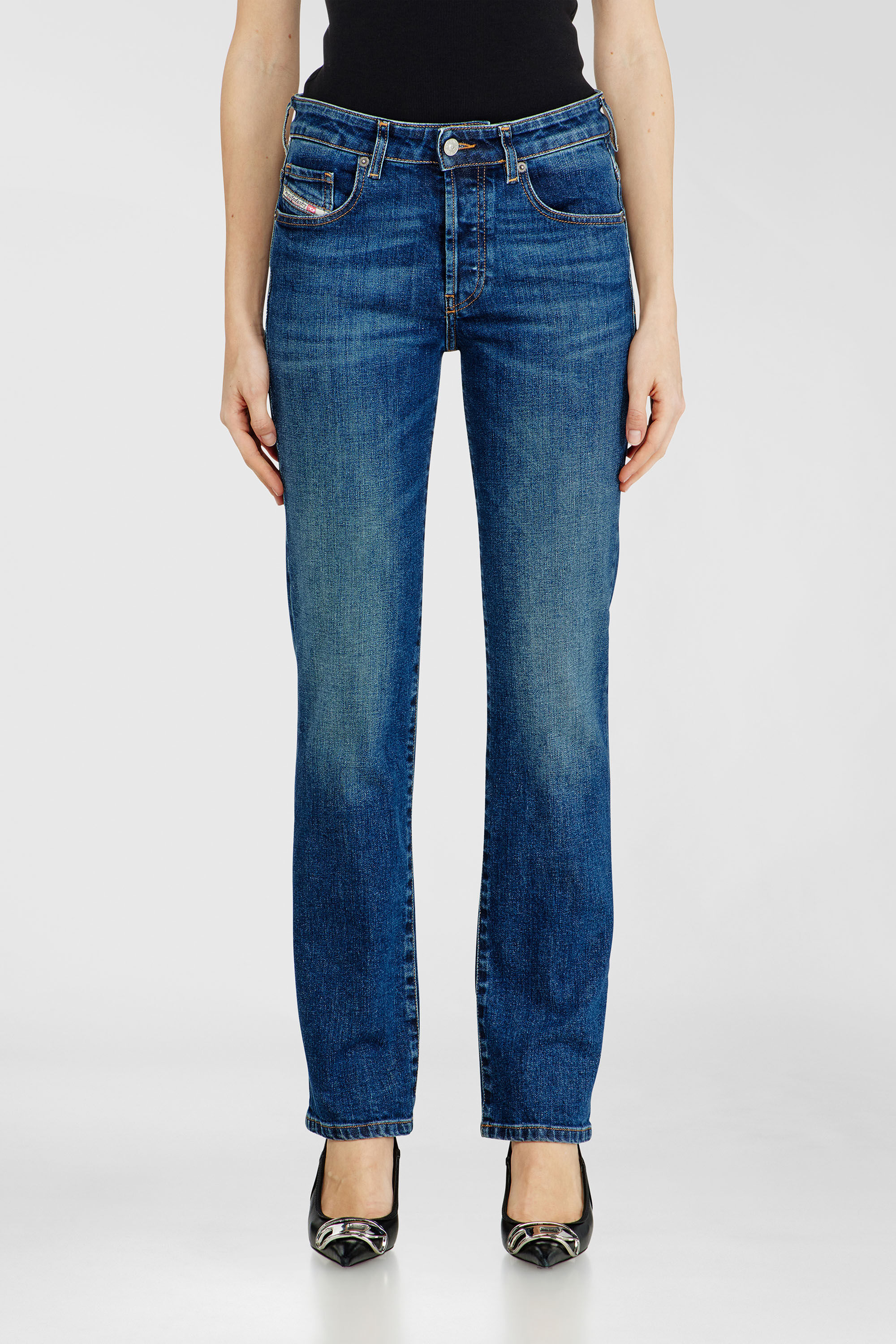Diesel - Female's Regular Jeans 1989 D-Mine 09I28, ダークブルー - 4