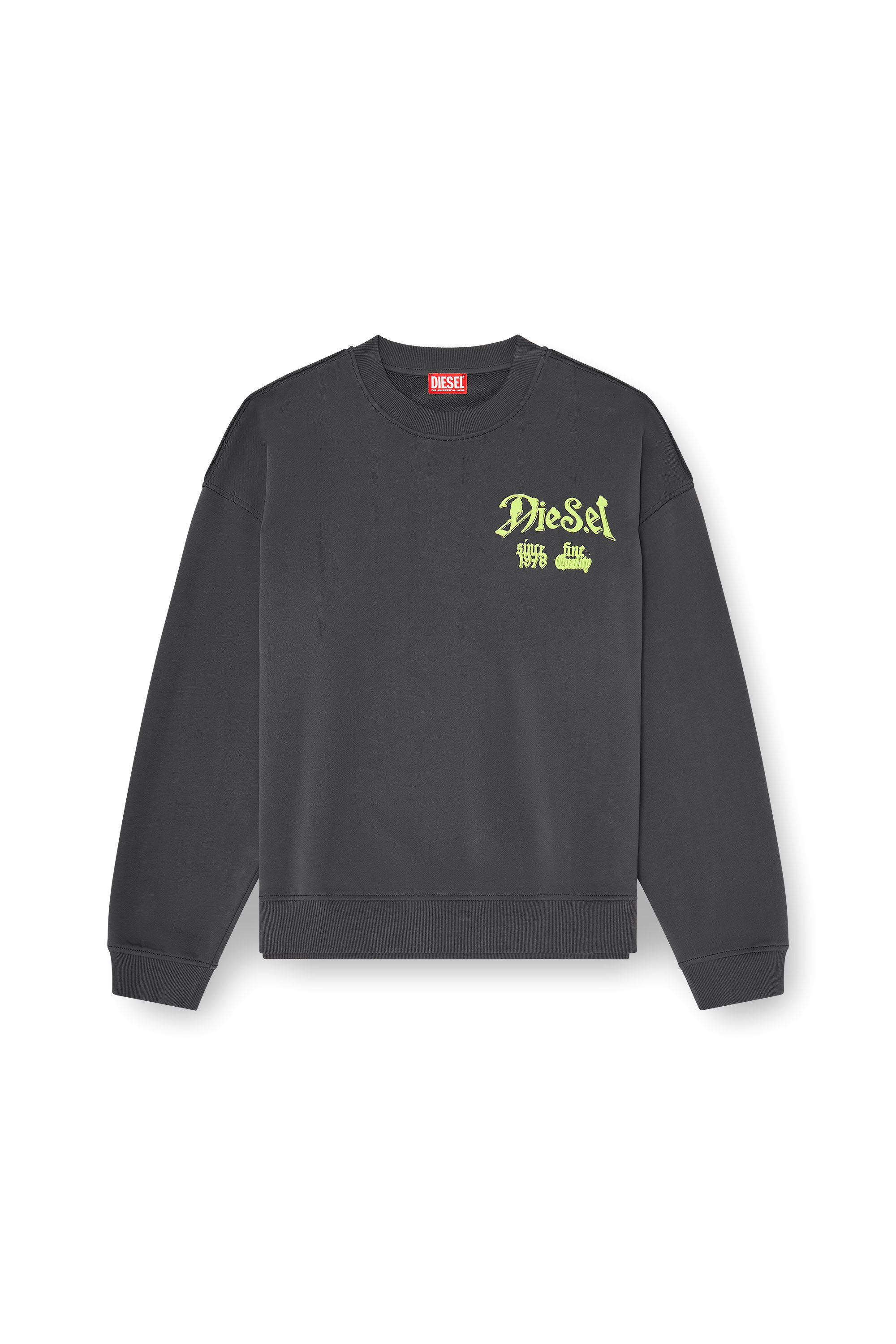 Diesel - S-BOXT-AA2, Male's プルオーバースウェット in ダークグレー - 2