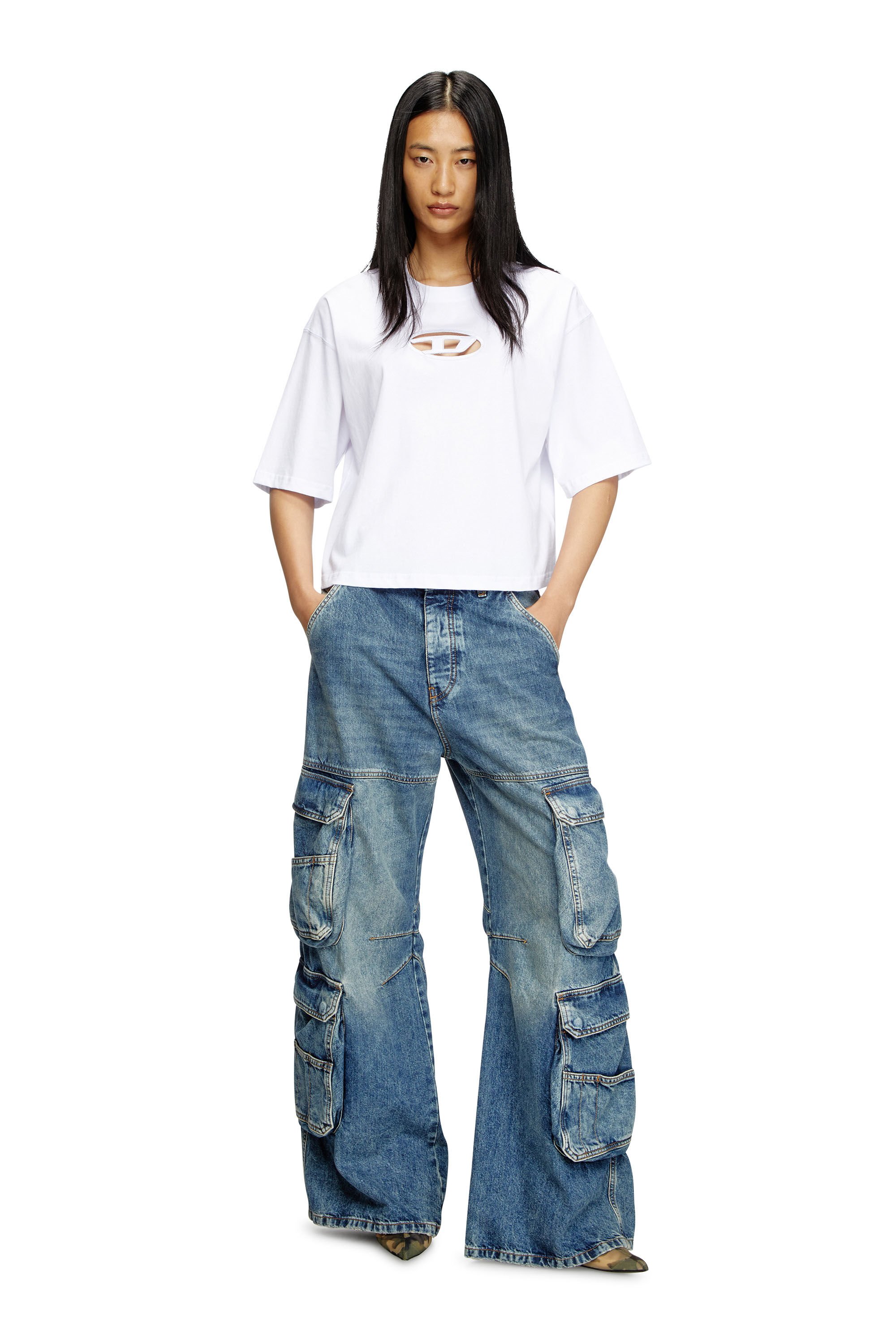 Diesel - T-ROWY-OD, Female's Tシャツ in ホワイト - 1