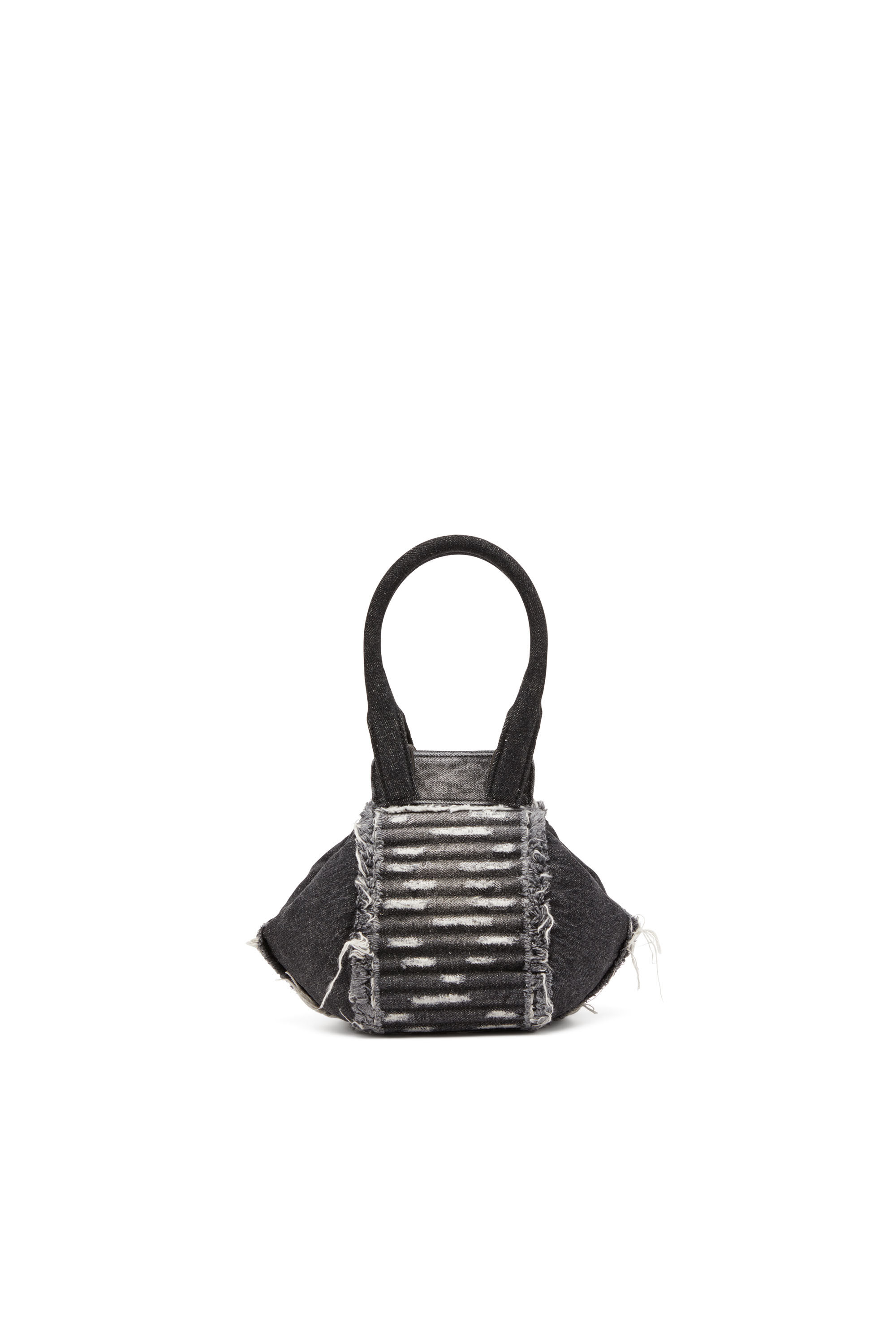 Diesel - D-VINA-XS, Female's D-Vina-Xs-Handbag in distressed denim in ブラック - 3