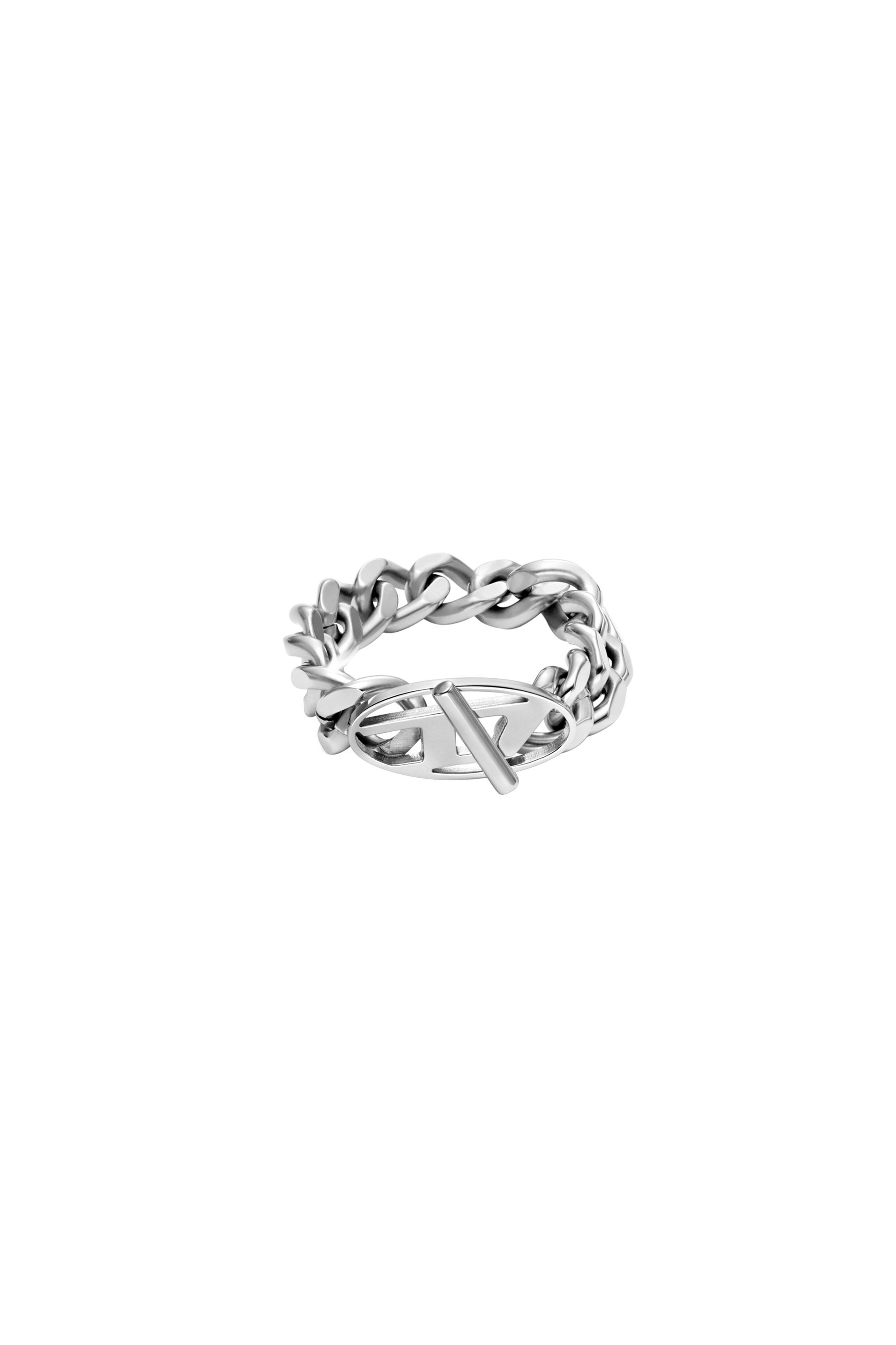 Diesel - DX1533040, Unisex's Stainless Steel Soft Chain Ring in シルバー - 2