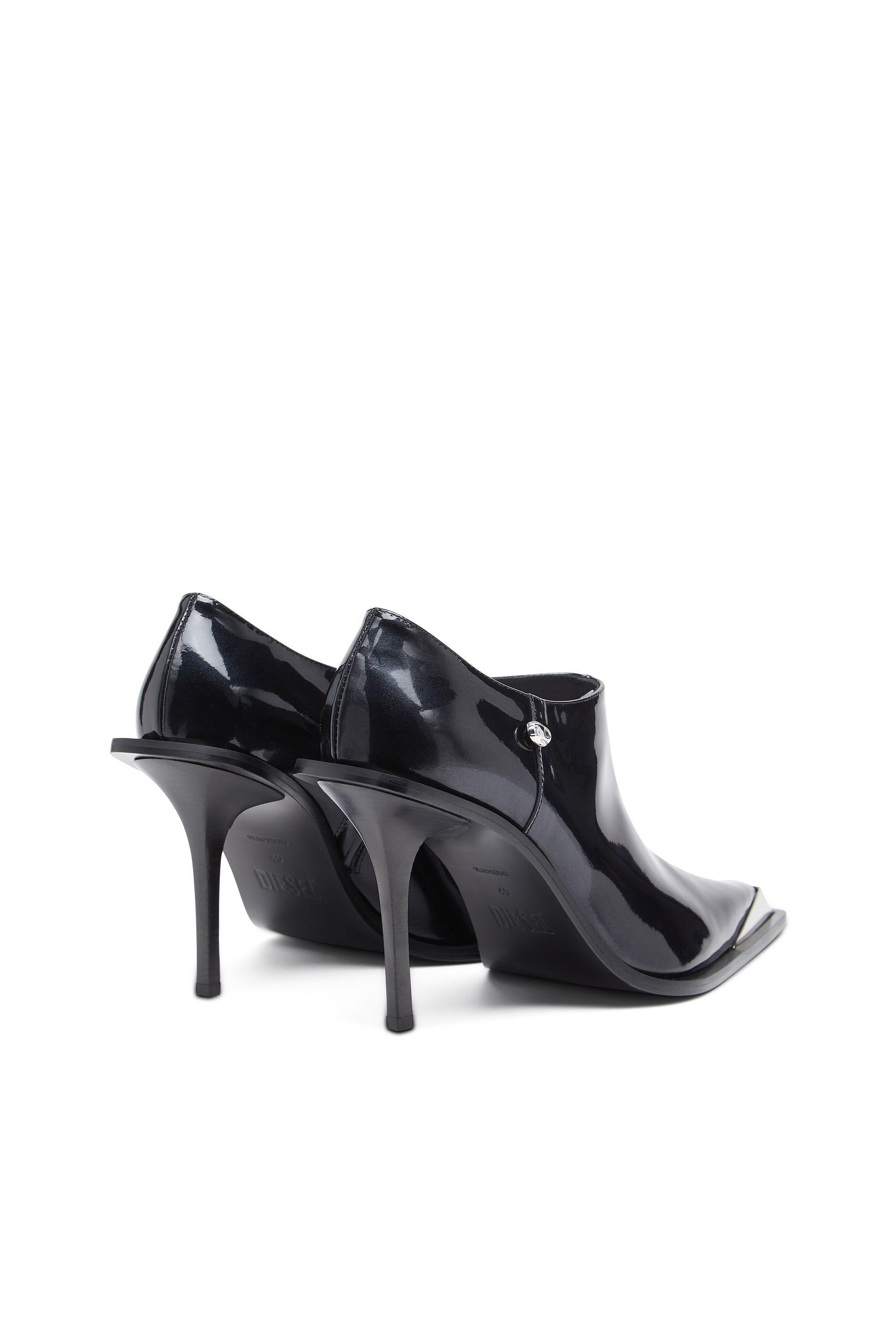 Diesel - D-TONA SC, Female's D-Tona-Ankle boots in patent leather in ブラック - 4