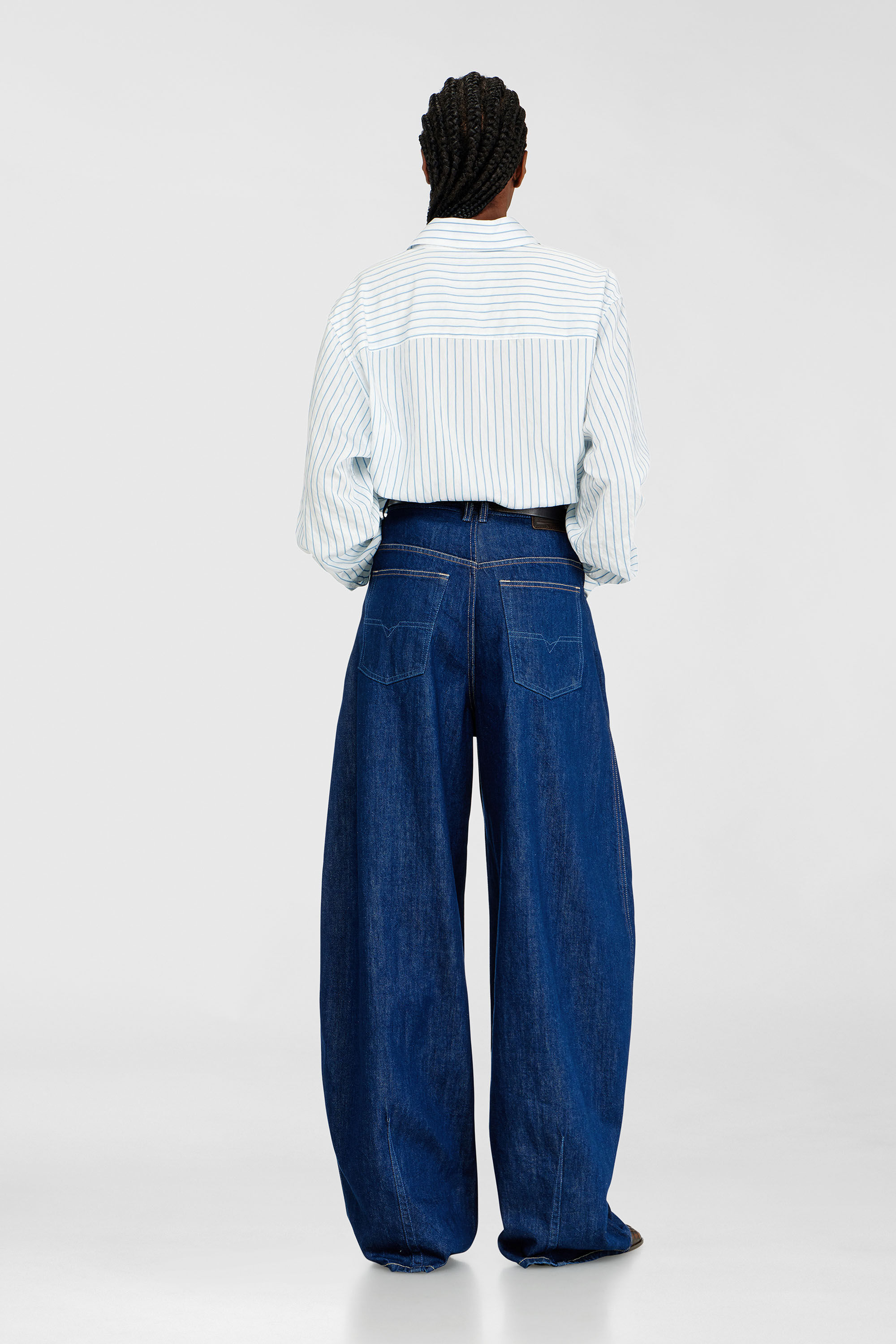 Diesel - Female's Relaxed Jeans 1987 D-Khelz 09Q09, ダークブルー - 3