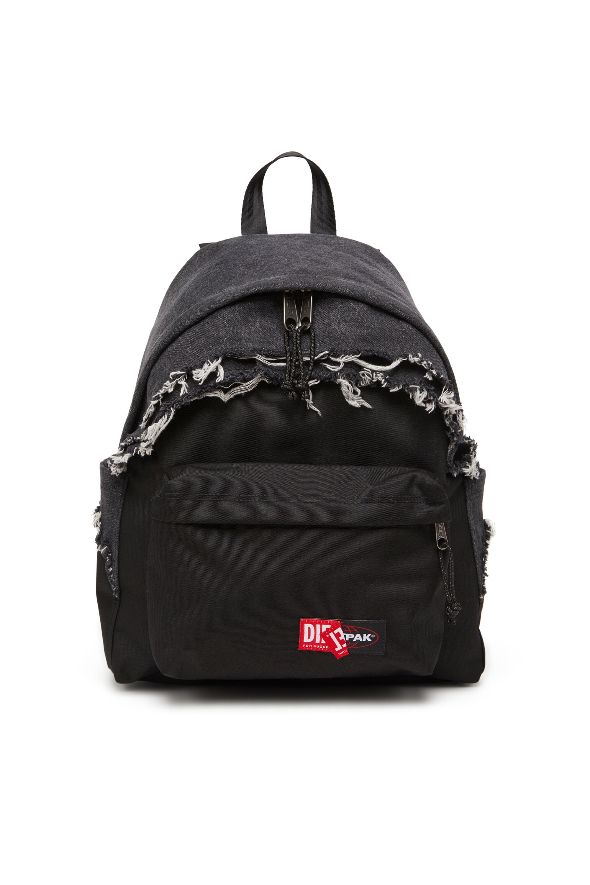 Diesel - DIESEL DAY PAK'R, Unisex's Backpack in destroyed denim and CORDURA® in ブラック - 2