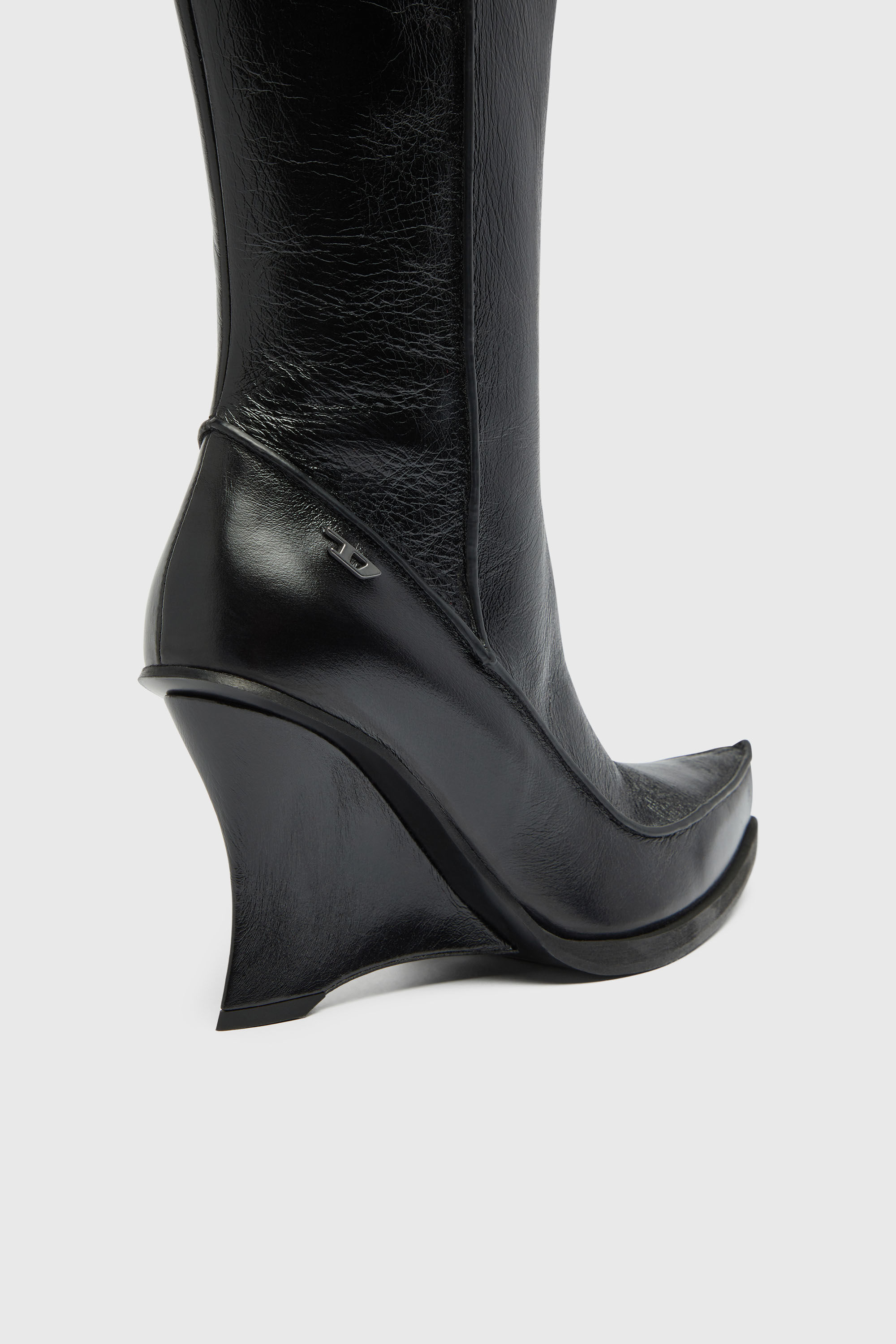 Diesel - D-LUCETTE-90-KB W, Female's D-Lucette-Knee-high boots in leather in null - 4