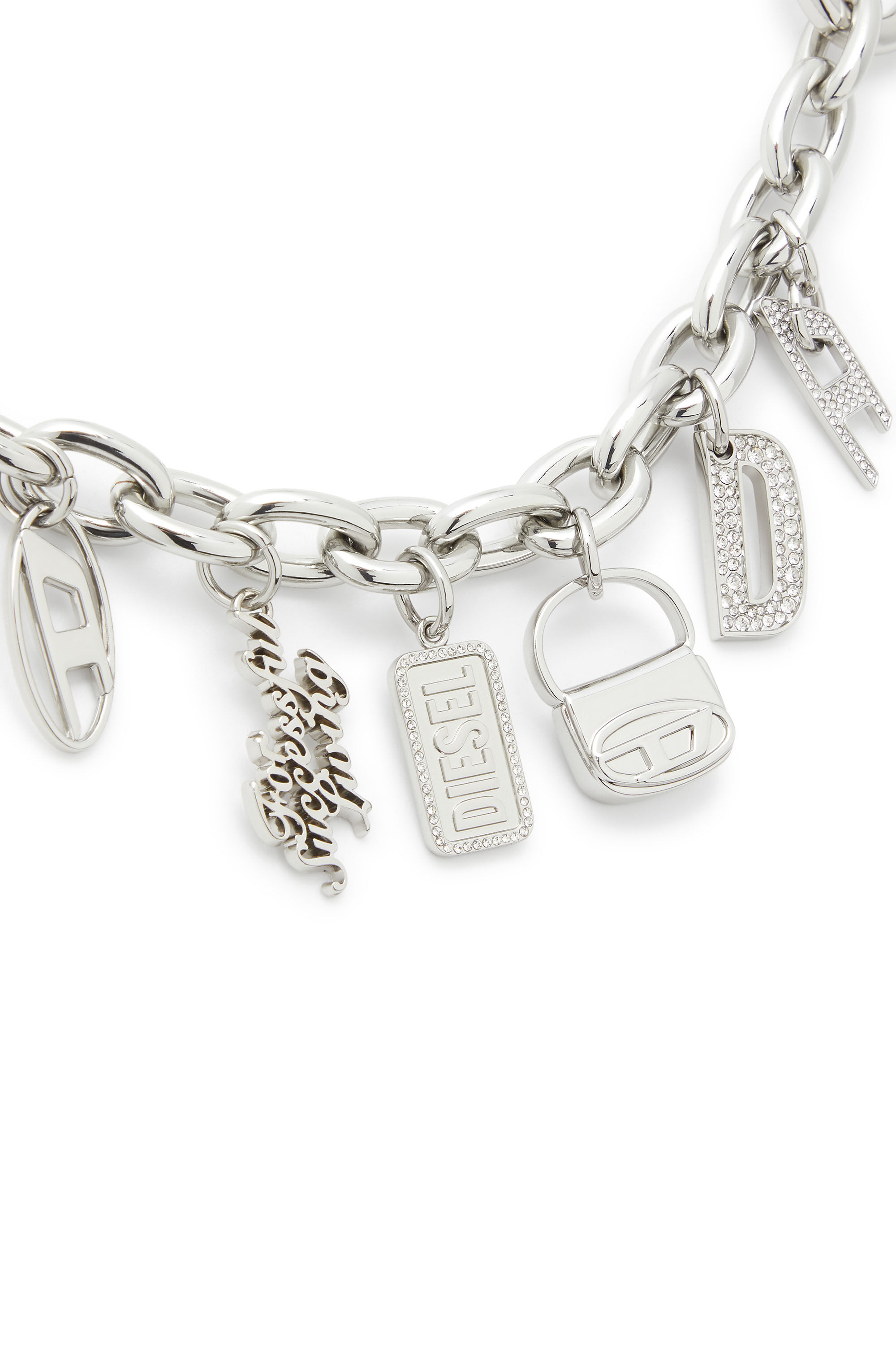 CHAIN-D S Charm detachable chain｜シルバー｜ウィメンズ｜DIESEL