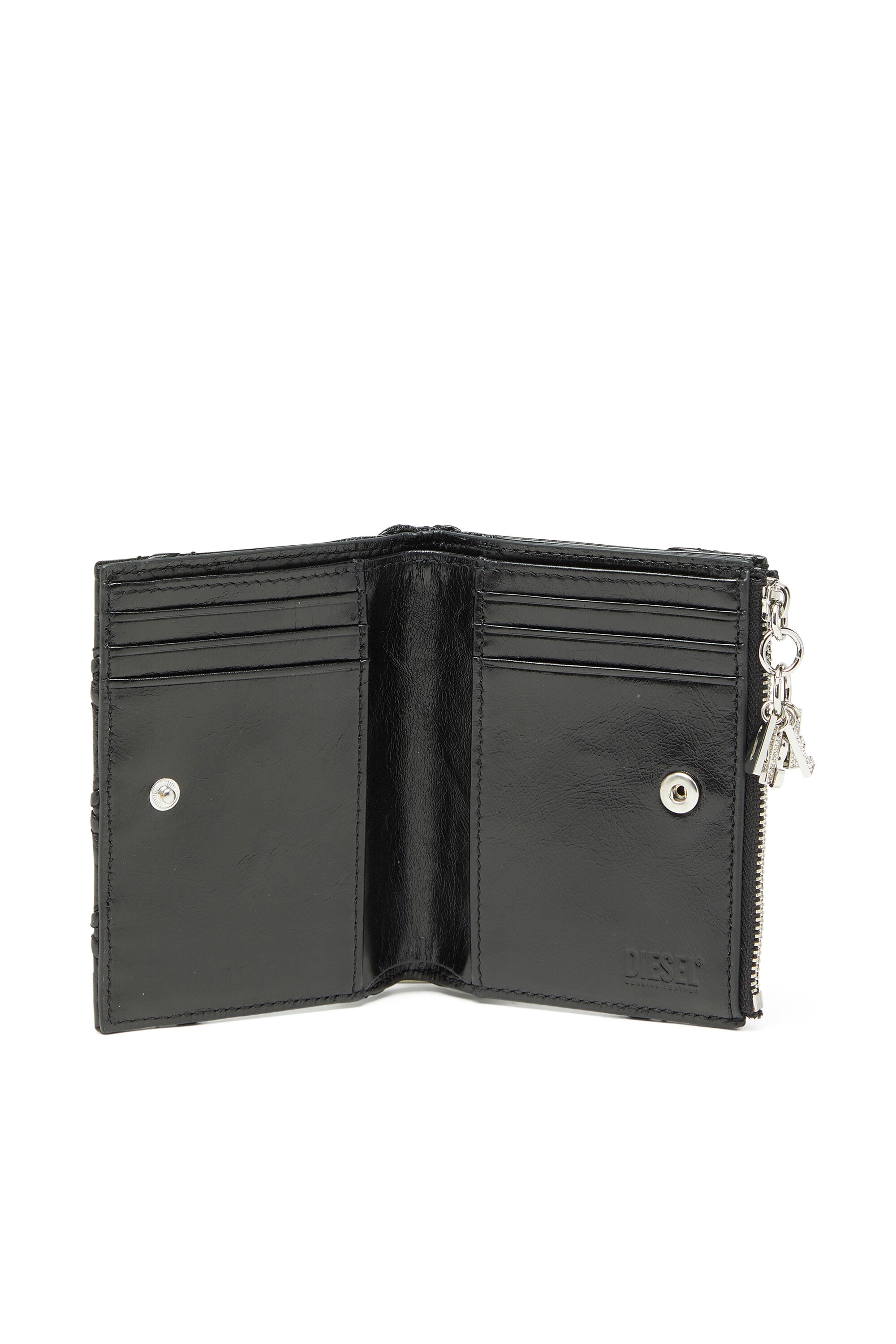 D-CHARMS BI FOLD ZIP II 二つ折りウォレット｜ブラック｜ウィメンズ