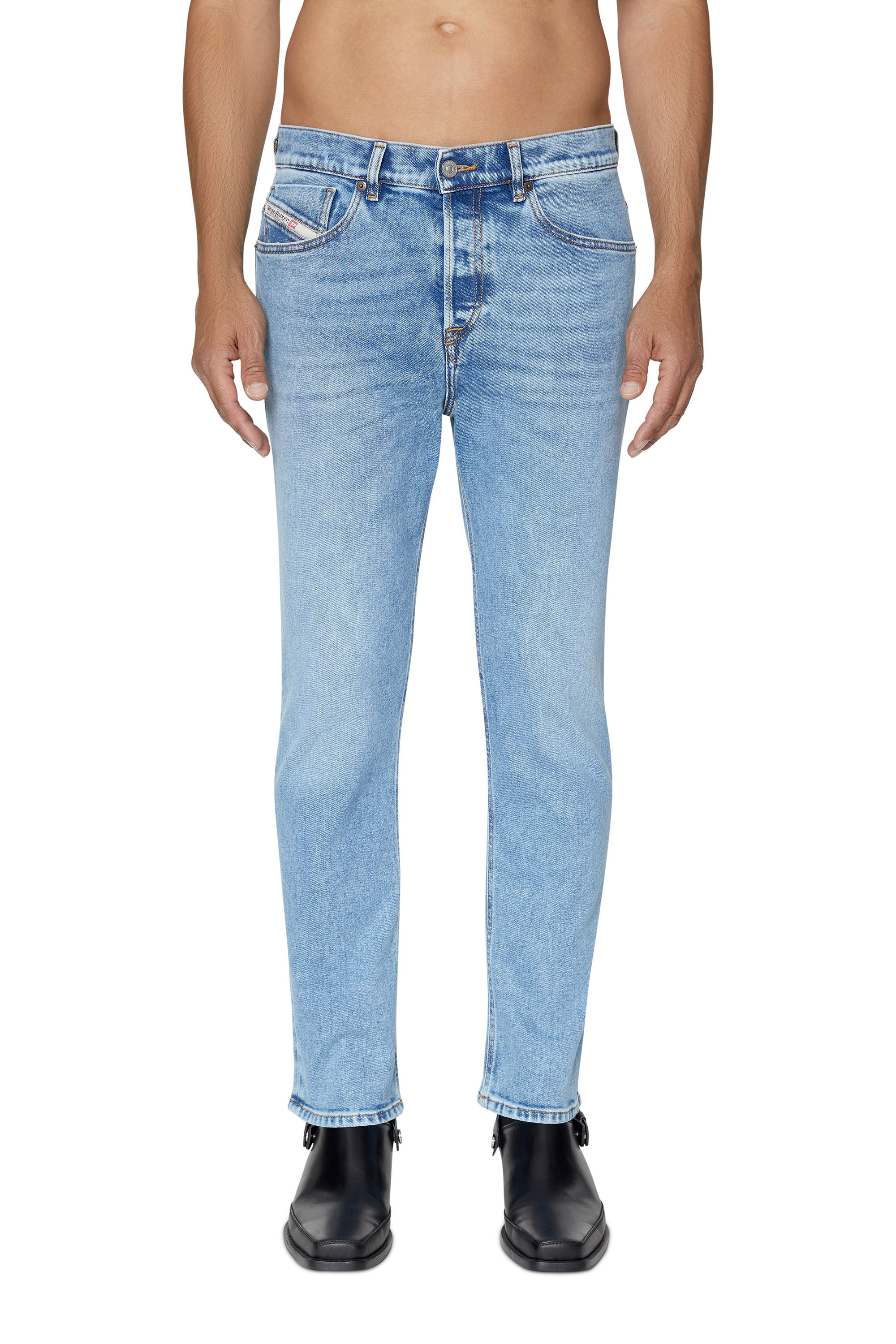 Diesel - Tapered Jeans 2005 D-Fining 09B92, Male's テーパード Jeans - 2005 D-Fining in ミディアムブルー - 3