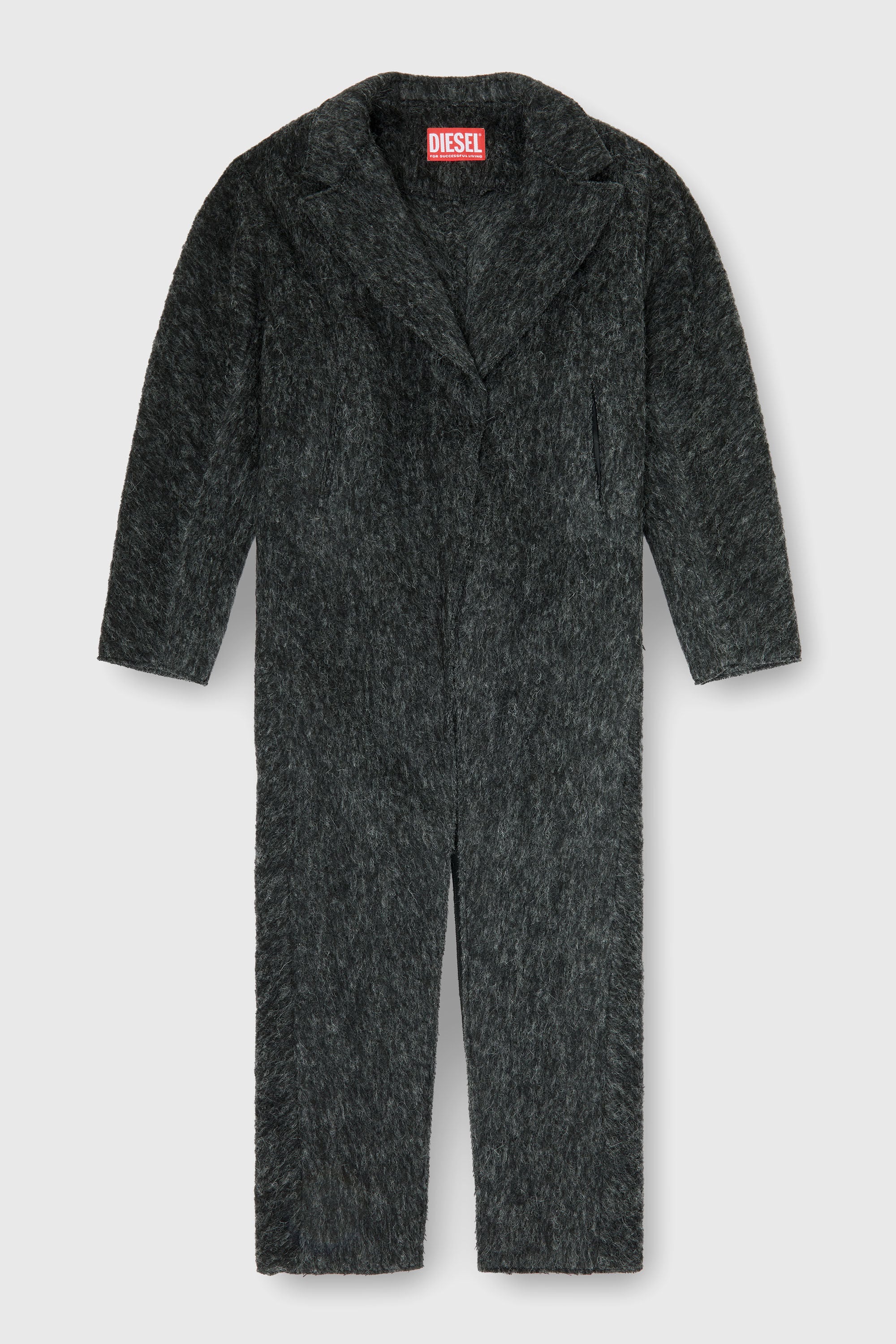 Diesel - W-SAYTA, Female's Long coat in wool and alpaca blend in null - 2