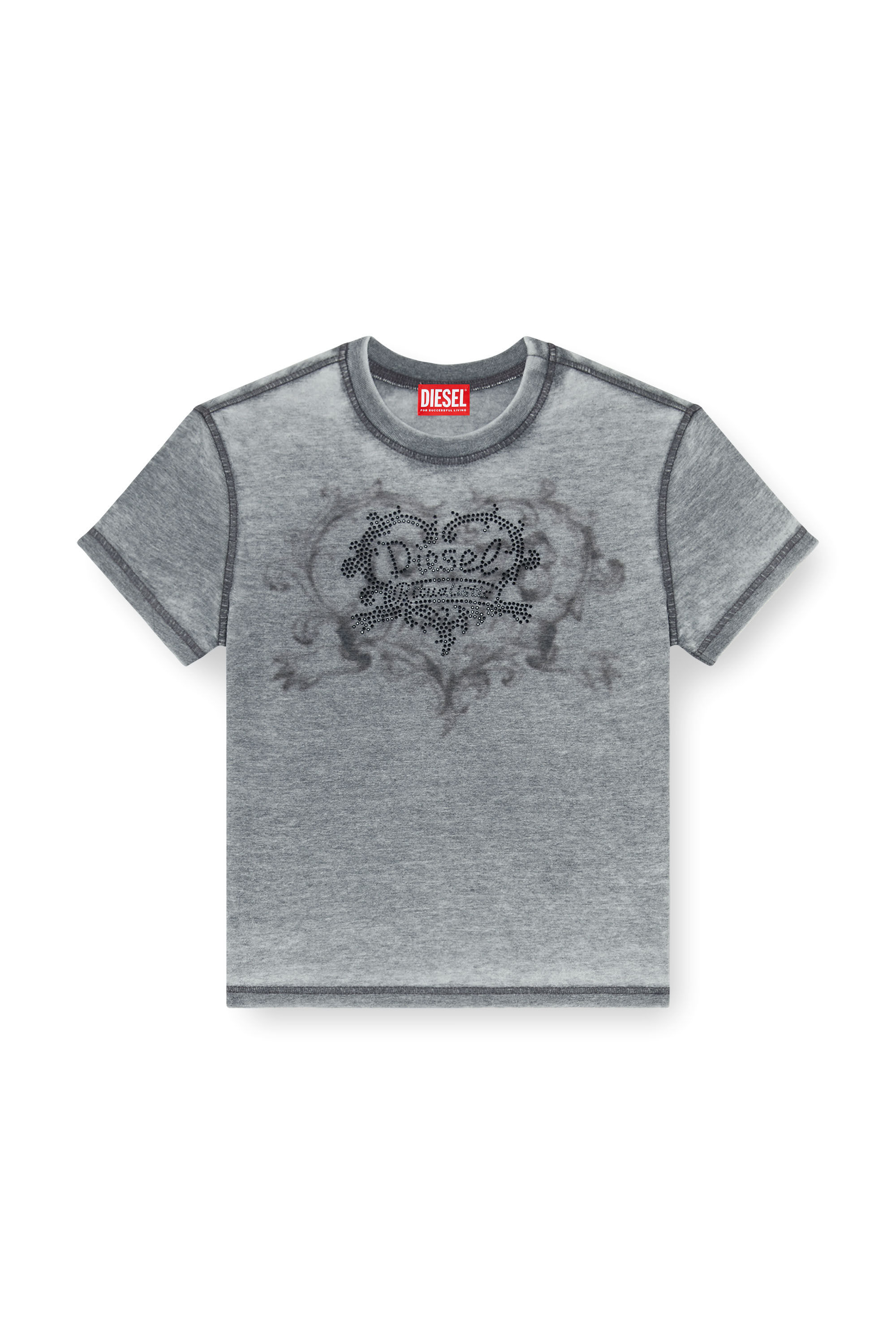 Diesel - T-ILA-AA1, Female's Tシャツ in グレー - 2
