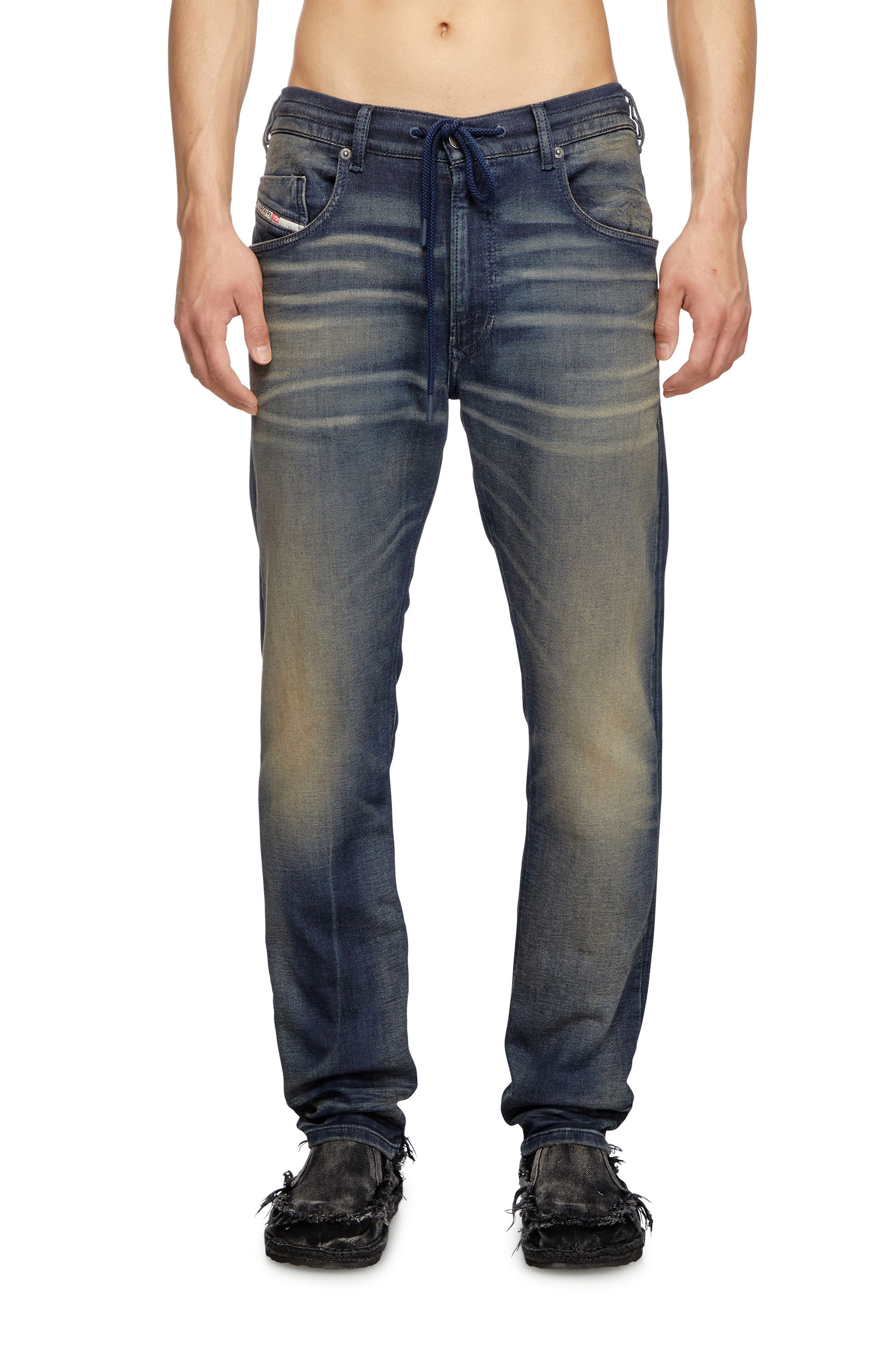 Diesel - Male's Regular 2030 D-Krooley Joggjeans® 068PM, ダークブルー - 3
