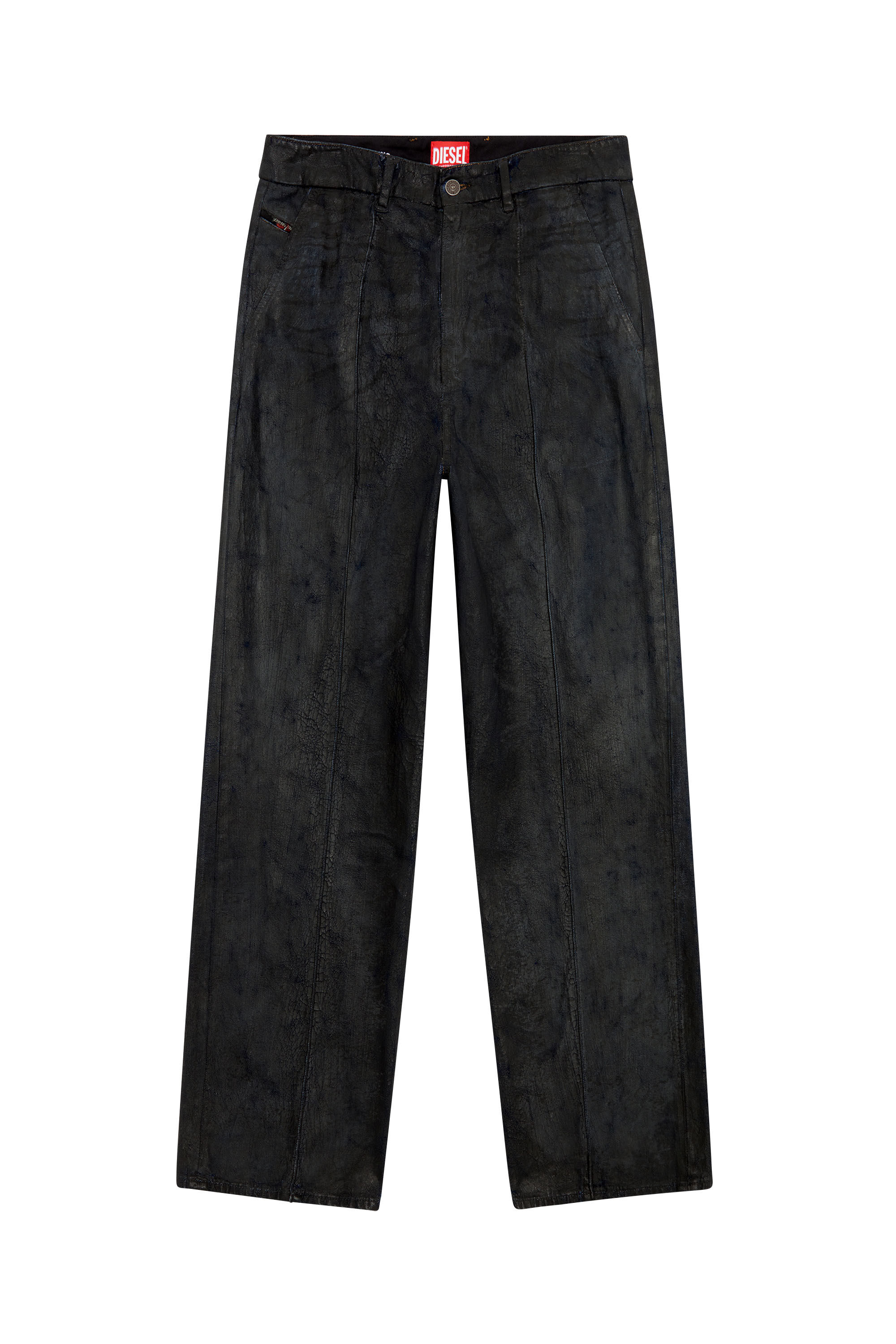 Diesel メンズ デニム D-Chino-Work ストレート ジーンズ ブラック 
