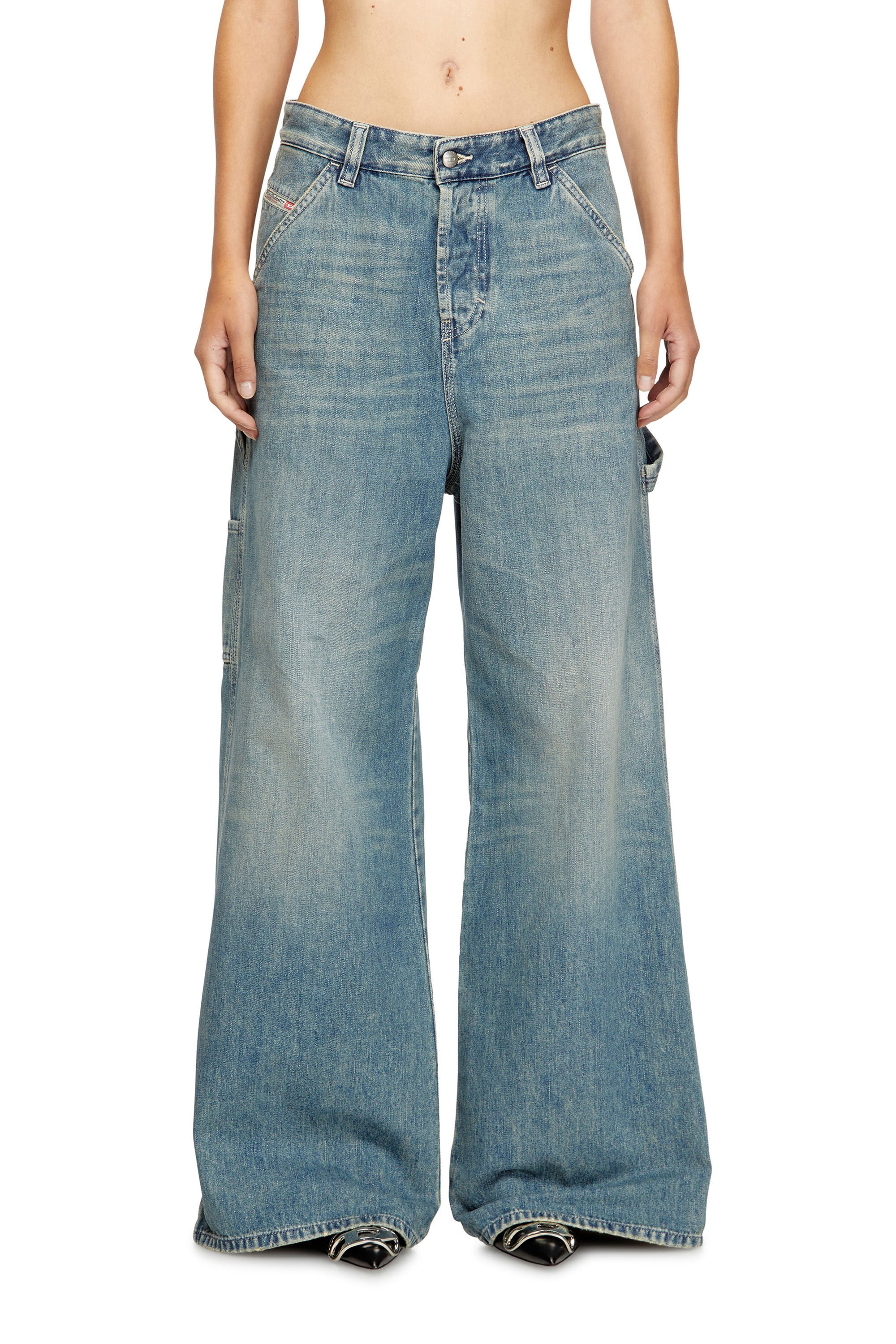 Diesel - Female's Relaxed Jeans 1996 D-Sire 068SK, ライトブルー - 3
