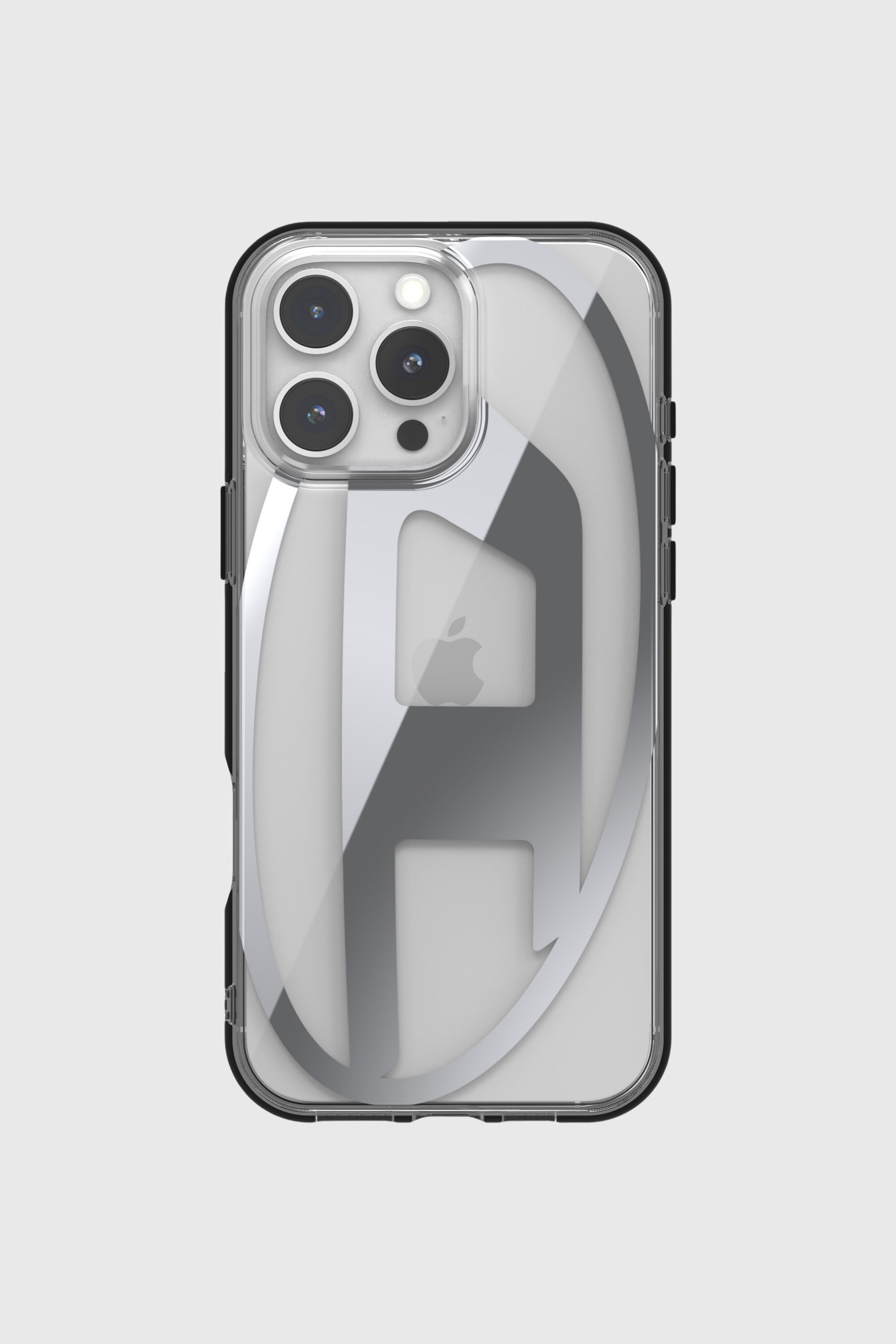 Diesel - 60142 AOP CASE, Unisex's Oval D Mirror Case for iP 16 Pro Max in シルバー - 2