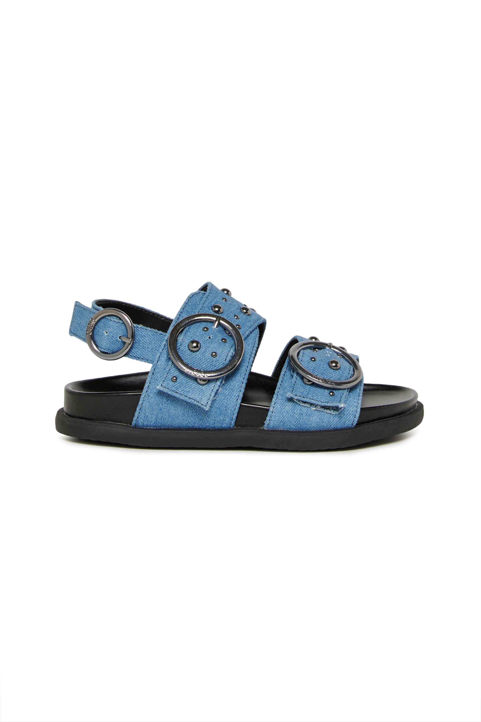 Diesel - D-SANRIV, Female's D-Sanriv-Sandal in denim with metal studs in ブルー - 1