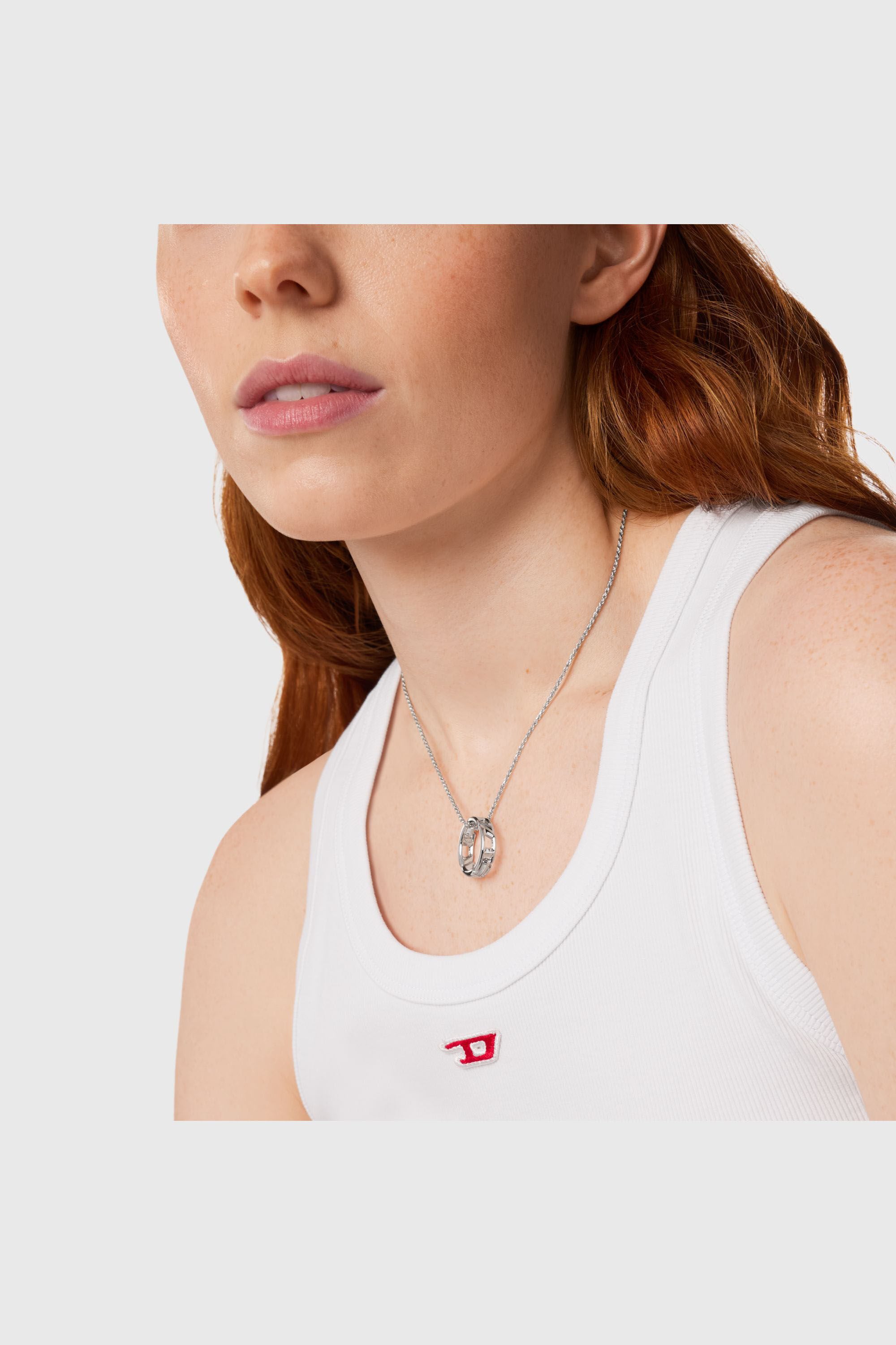 Diesel - DL1367040 STERLING SILVER JEWEL, Unisex's ネックレス in シルバー - 3