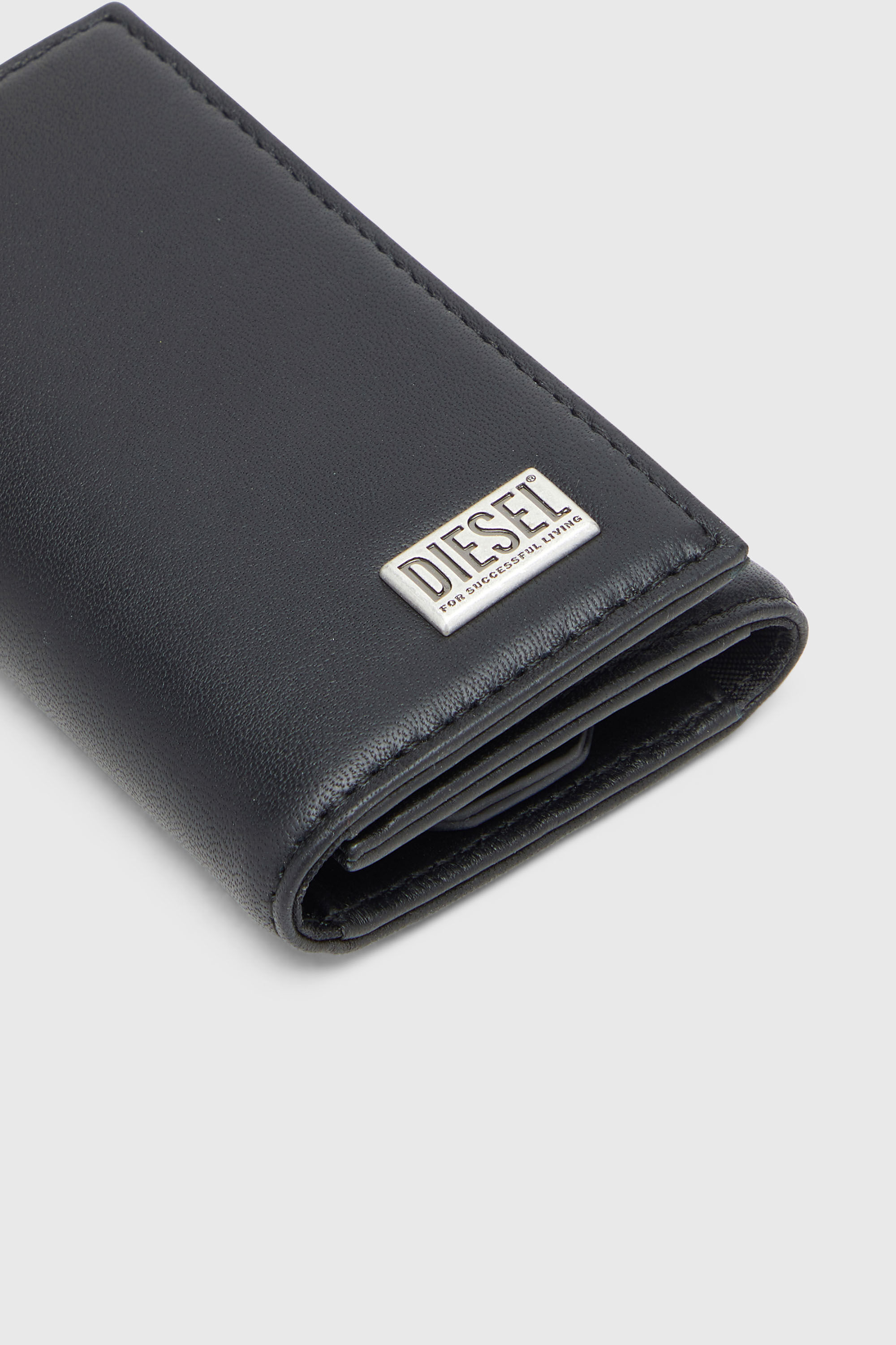DIESEL ブラックキーケース BISCOTTO KEY HOLDER キーケース｜ブラック｜ウィメンズ｜DIESEL