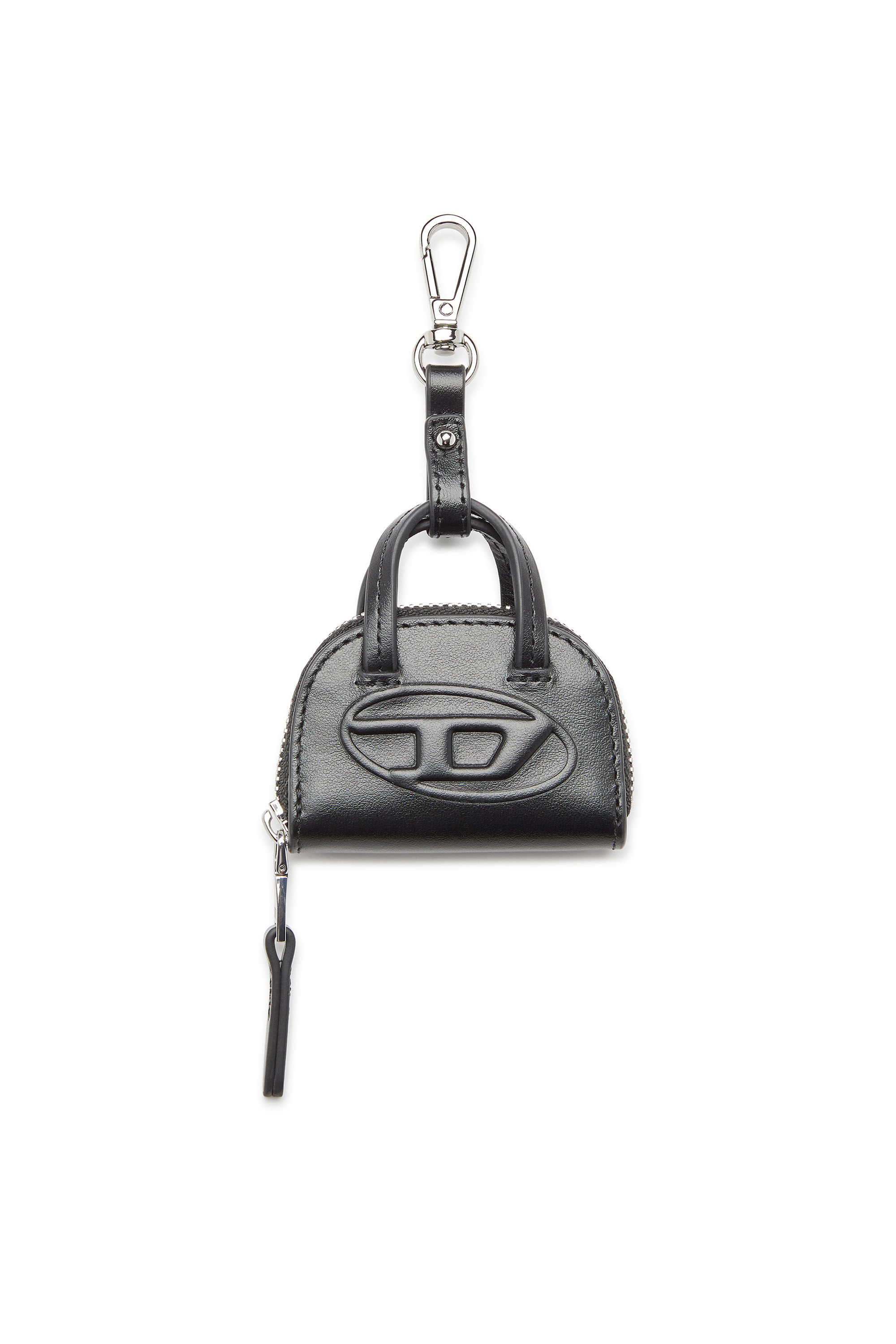 Diesel - 1DR DOME CHARMS, Female's Leather bag charm in ブラック - 1