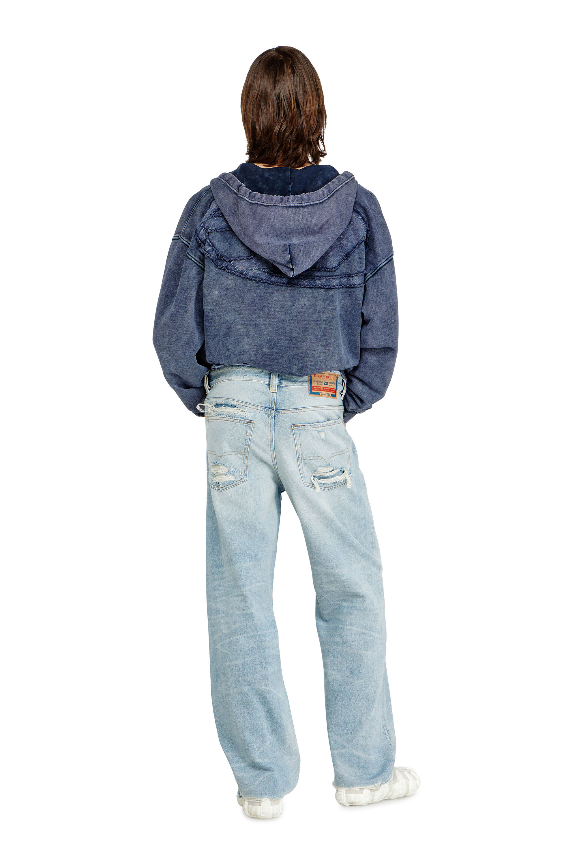 Diesel - Male's Relaxed Jeans 2001 D-Macro 09M53, ライトブルー - 4