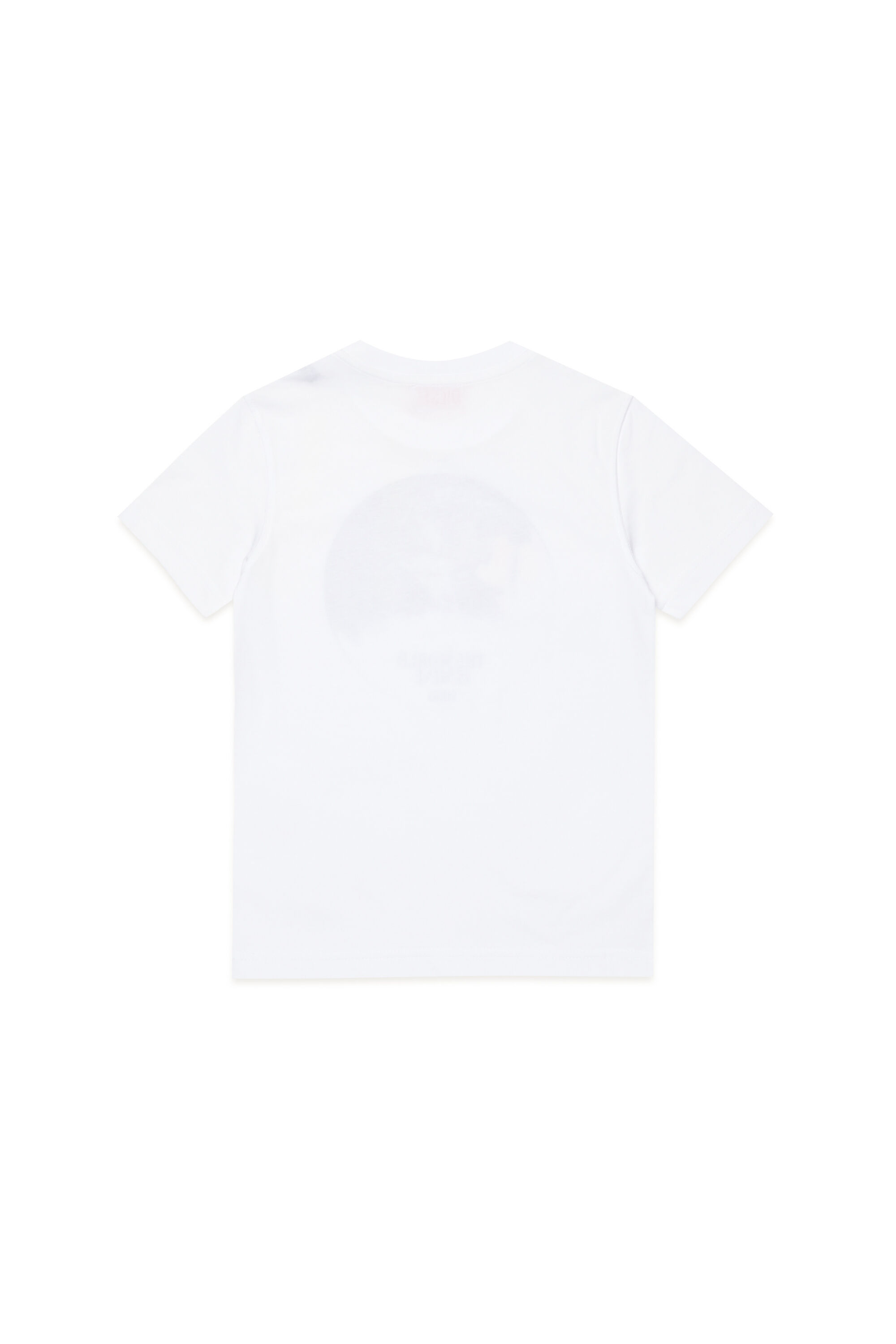Diesel - TDIEGORL4, Male's T-shirt with globe logo in ホワイト - 2