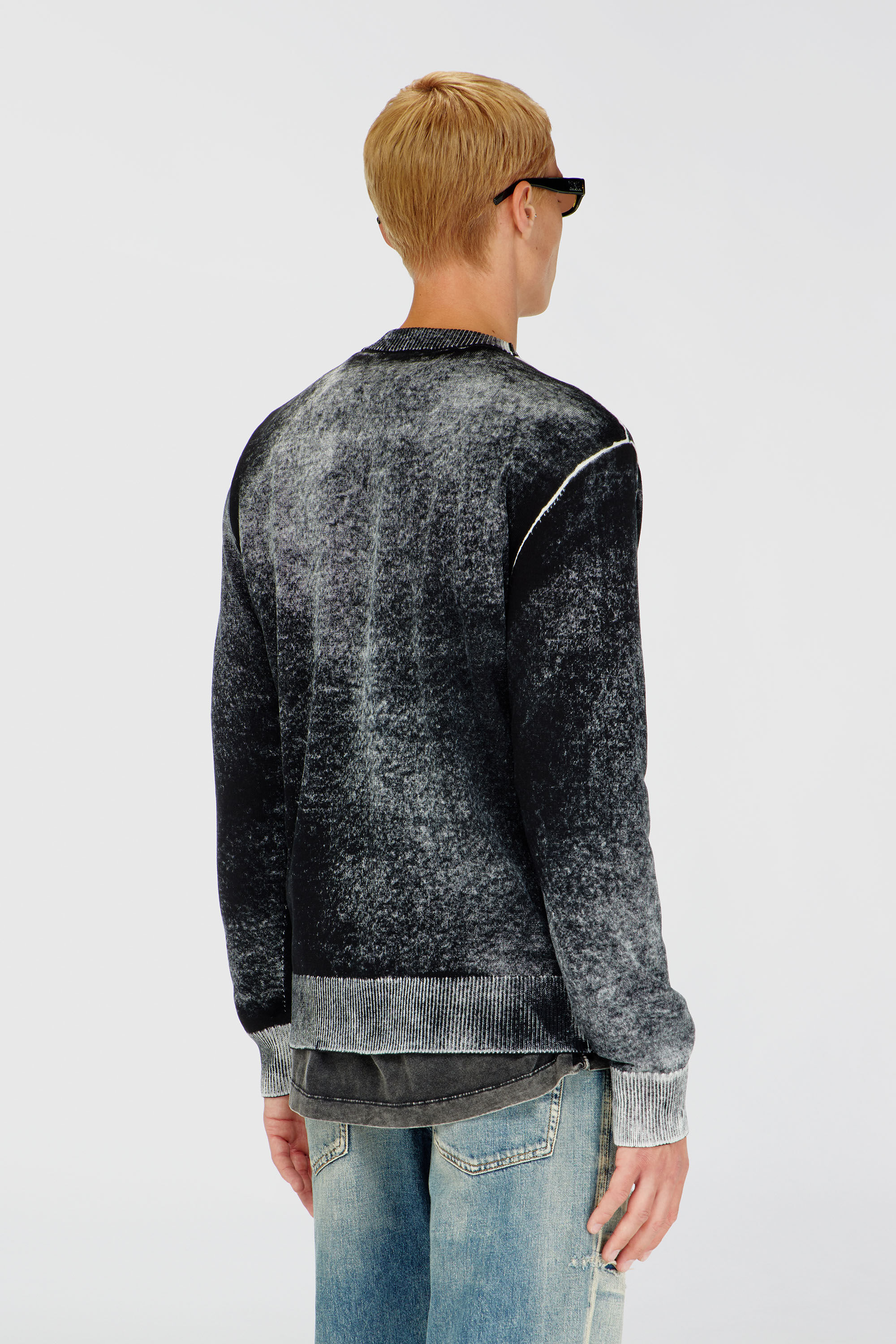 Diesel - K-LAURENT, Male's プルオーバーニット in ブラック - 5