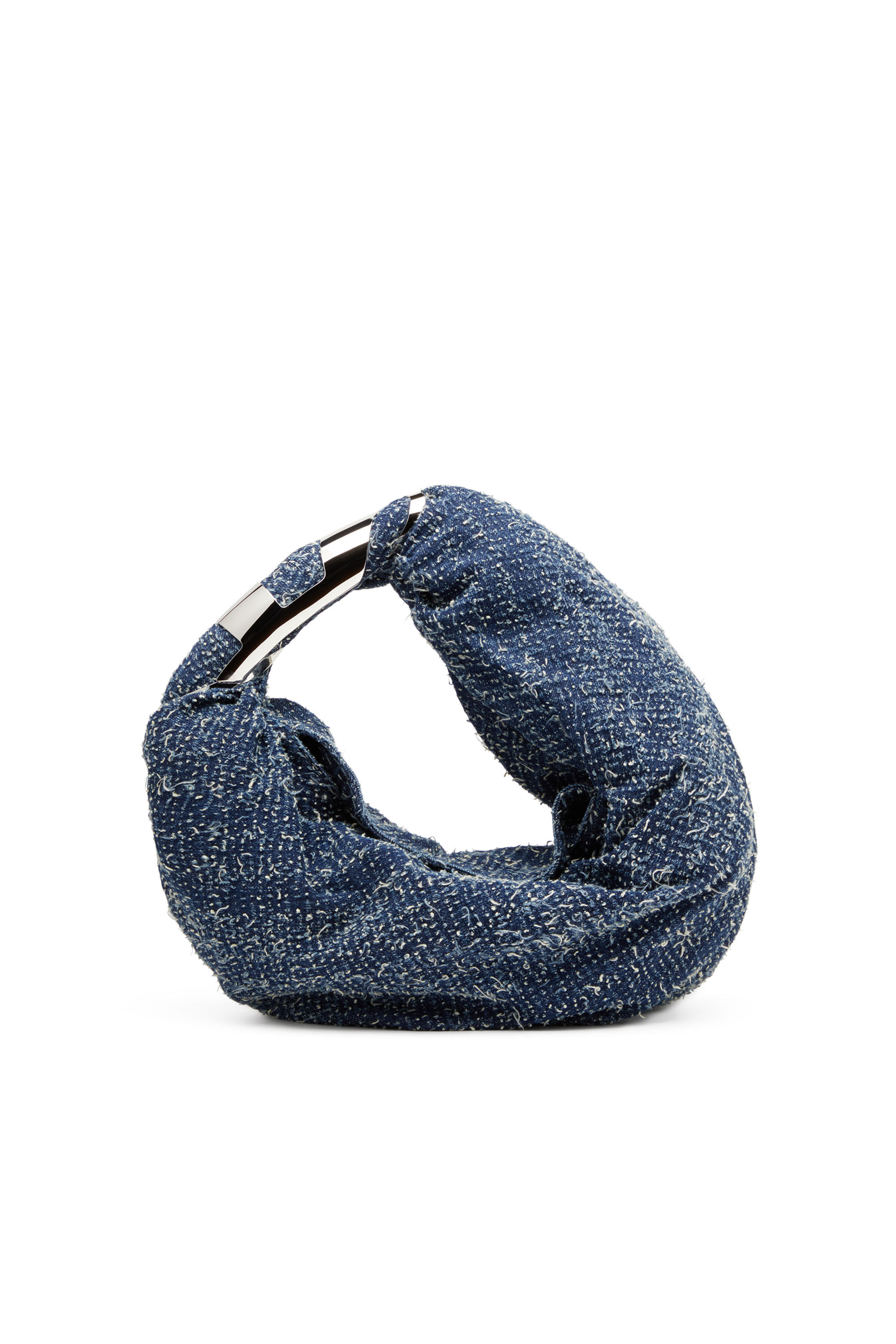 GRAB-D HOBO S Grab-D S-Hobo bag in bouclé denim｜ブルー｜ウィメンズ｜DIESEL