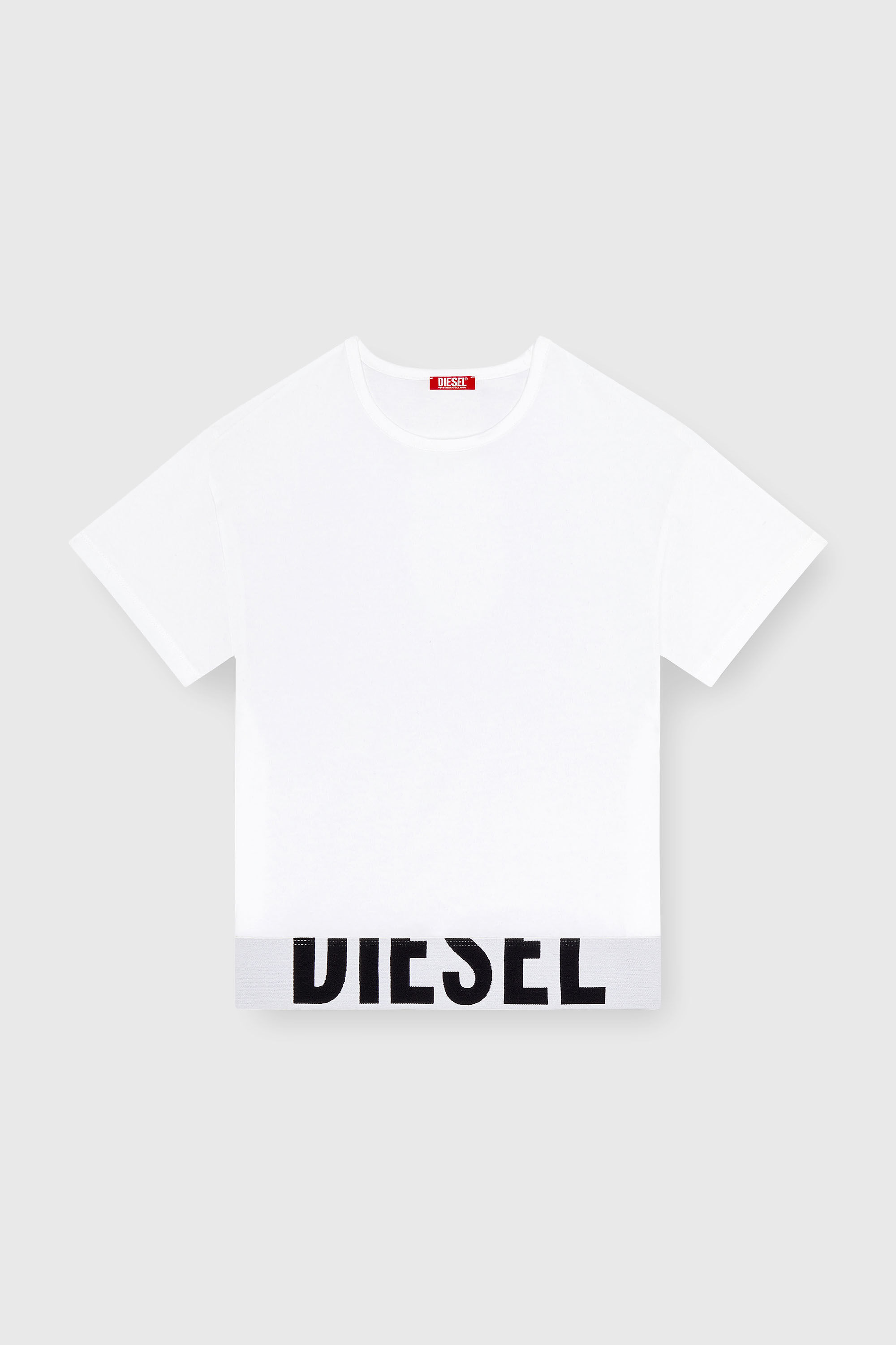UFTEE-SPORT-CROPPED-T-SHIRT Sporty cropped top with logo band