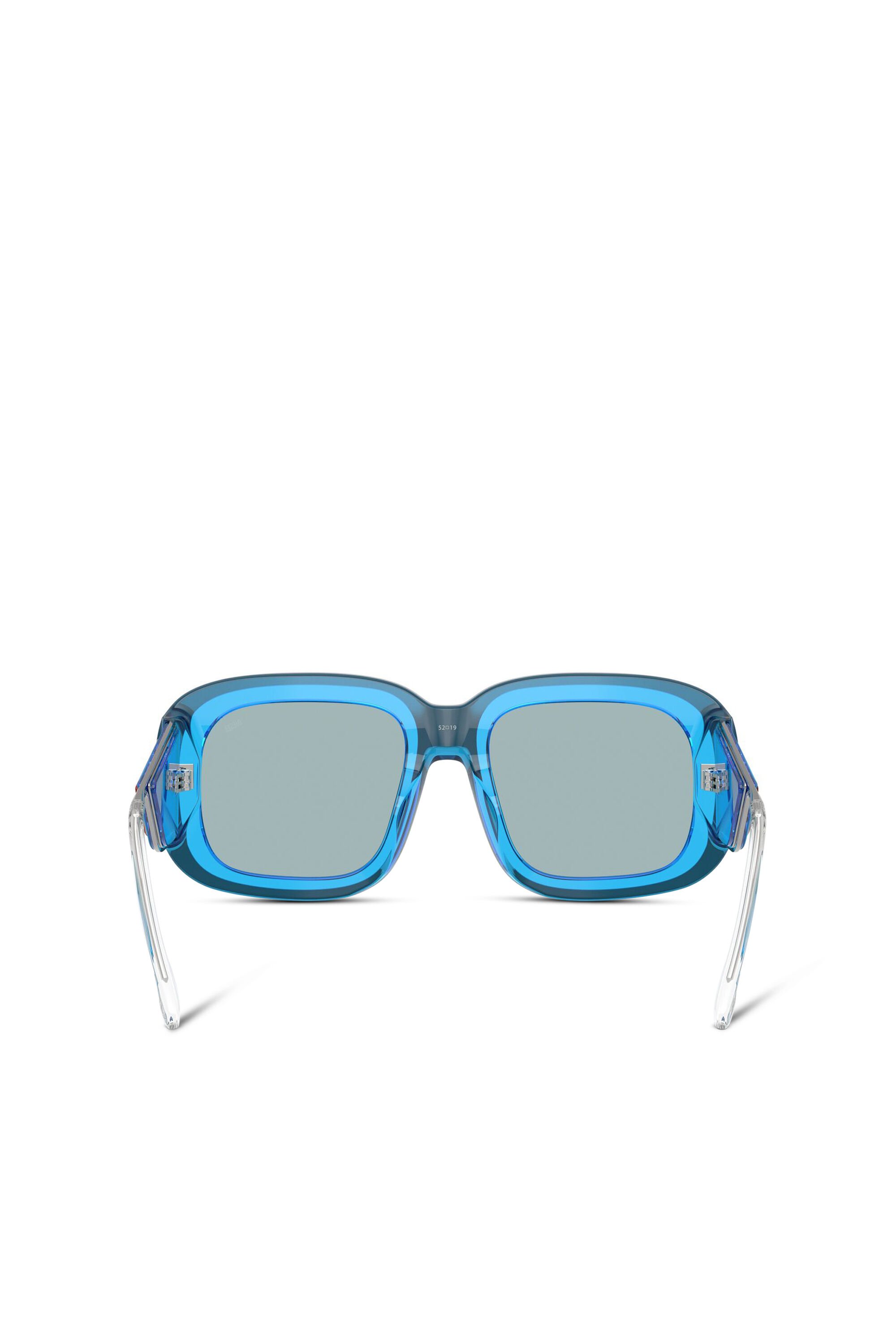 Diesel - 0DL2015U, Unisex's Square sunglasses in ブラウン/ブルー - 3